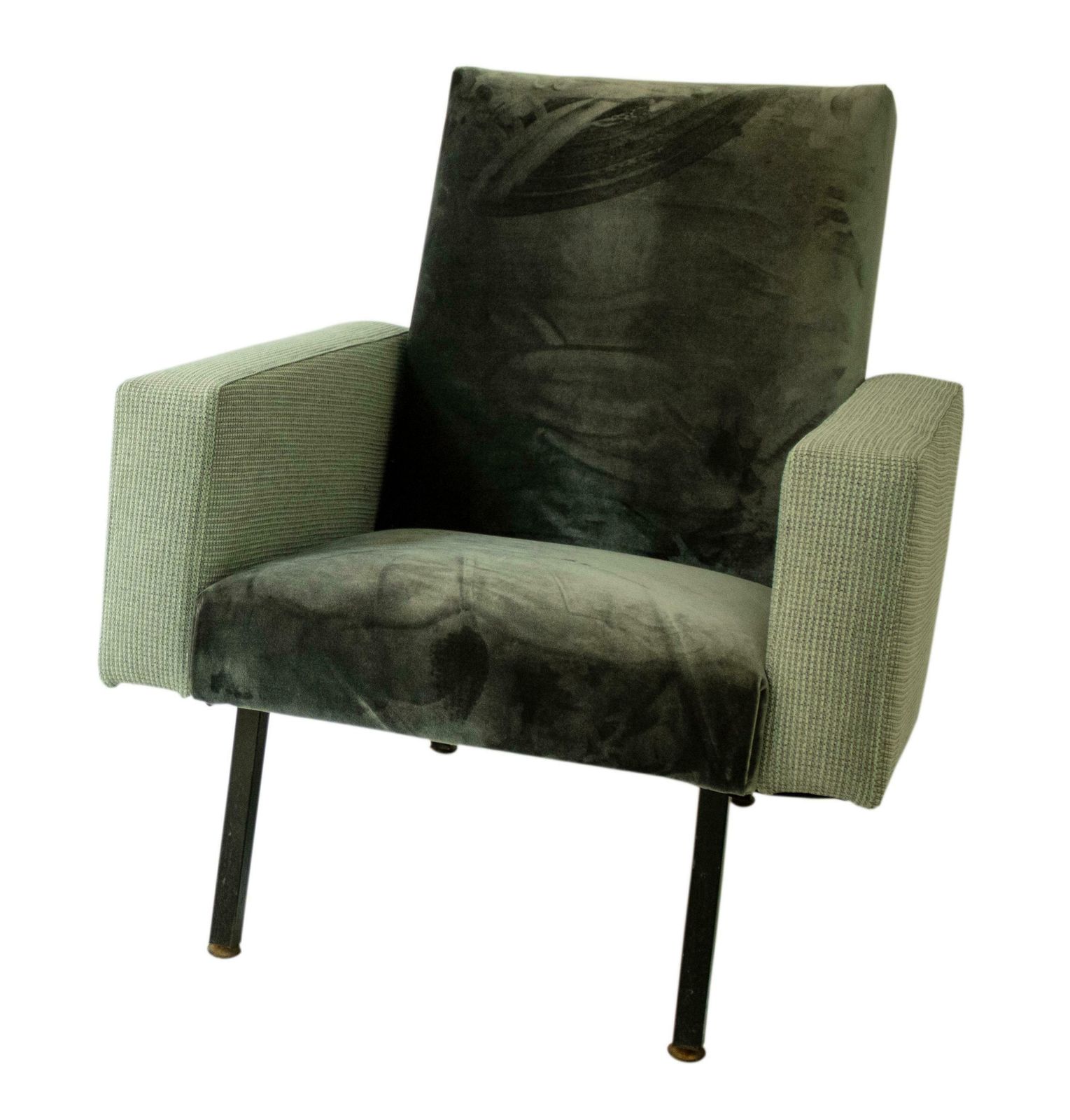 Pair Of Velvet Armchairs. Italy, 1950. photo Furniture