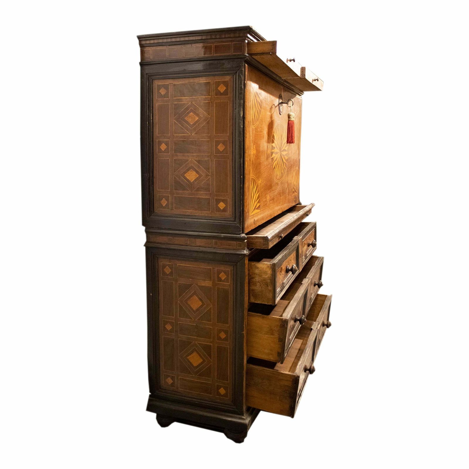 photo furniture Charles IV Secretaire With Drawers With Inlaid Work. Spain, 18th Century.