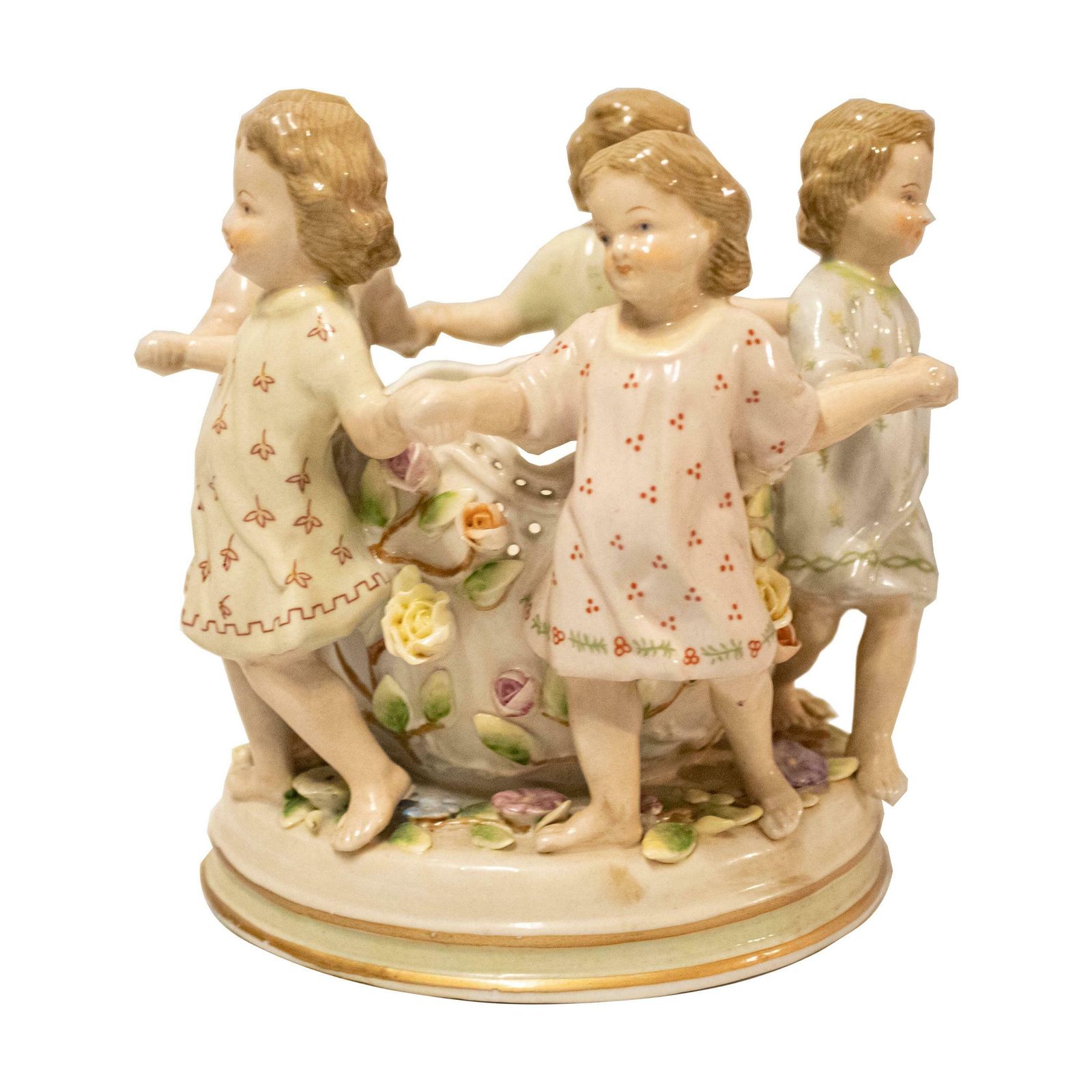 Decorative Porcelain Vase With Children Motifs, Germany, 20th Century. photo furniture