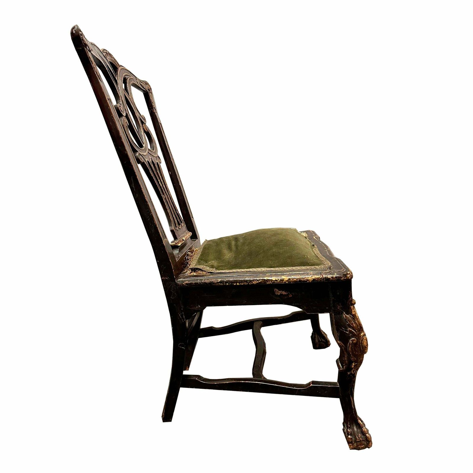 photo furniture "Don Jose" Style Polychromed Chair, Portugal, 18th Century.
