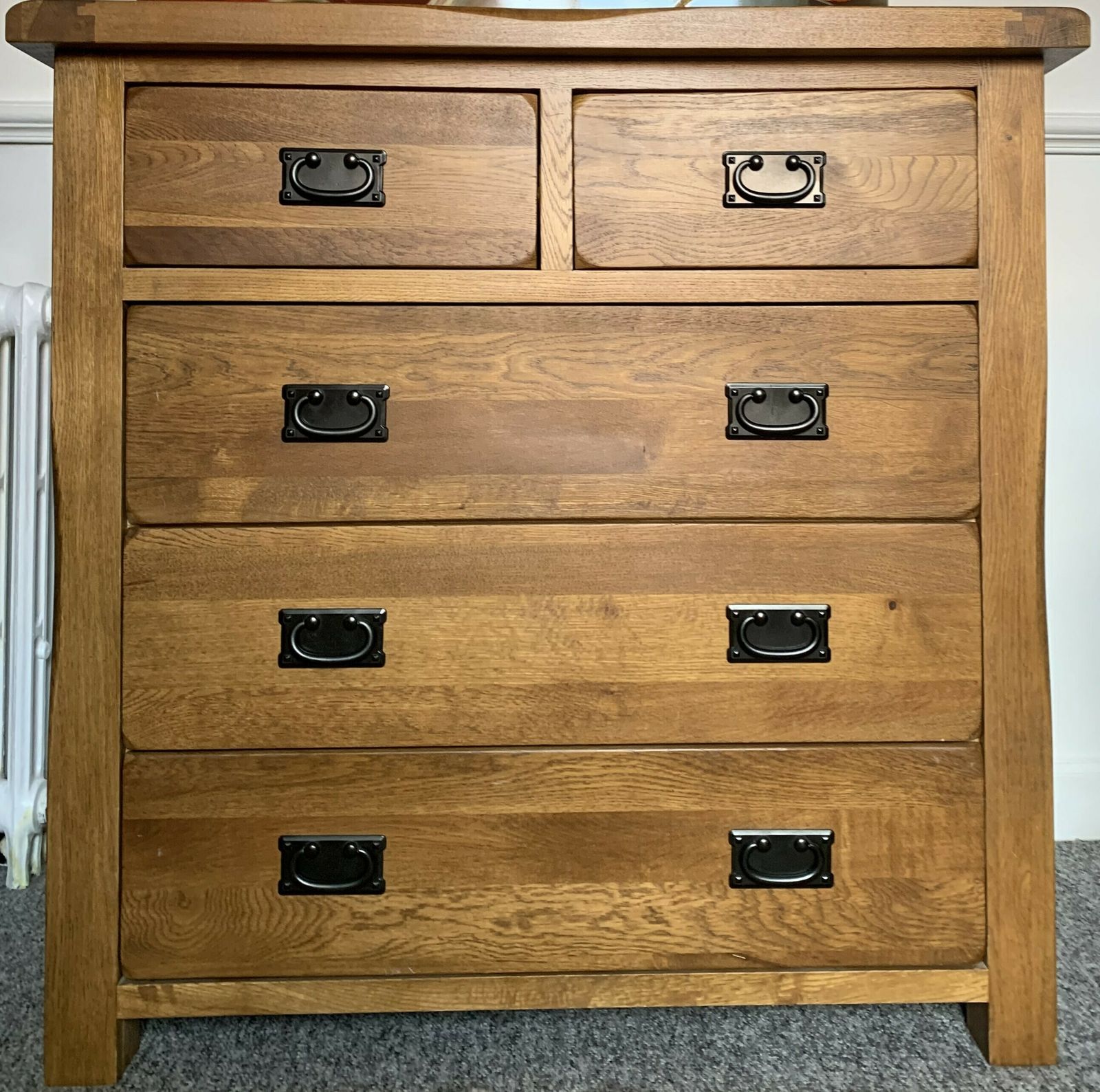 Oak Furniture Land Chest Drawers. 3+2 Drawers. Paid £500 photo vinterior