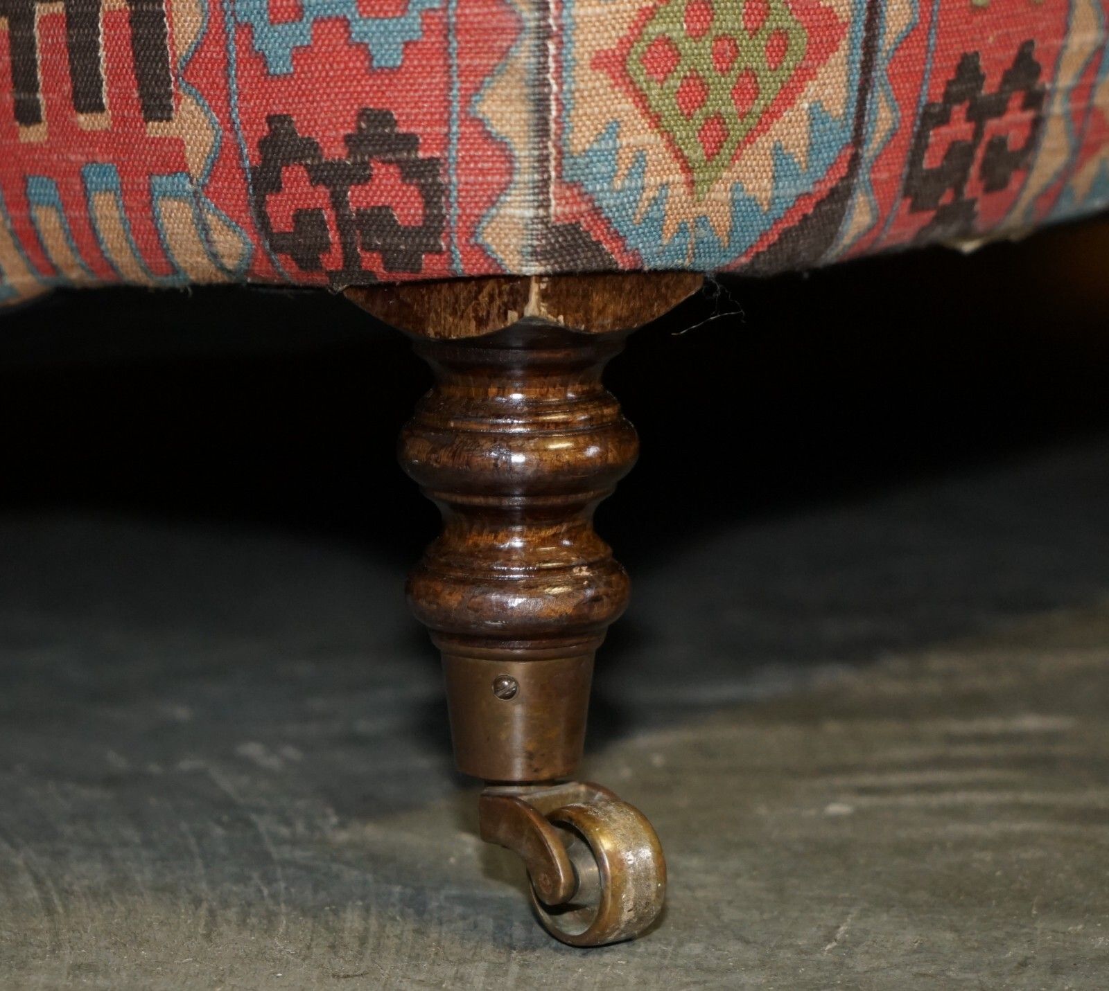 9500.0 Stunning Vintage George Smith Made For Liberty's London Kilim Three Seat Sofa photo