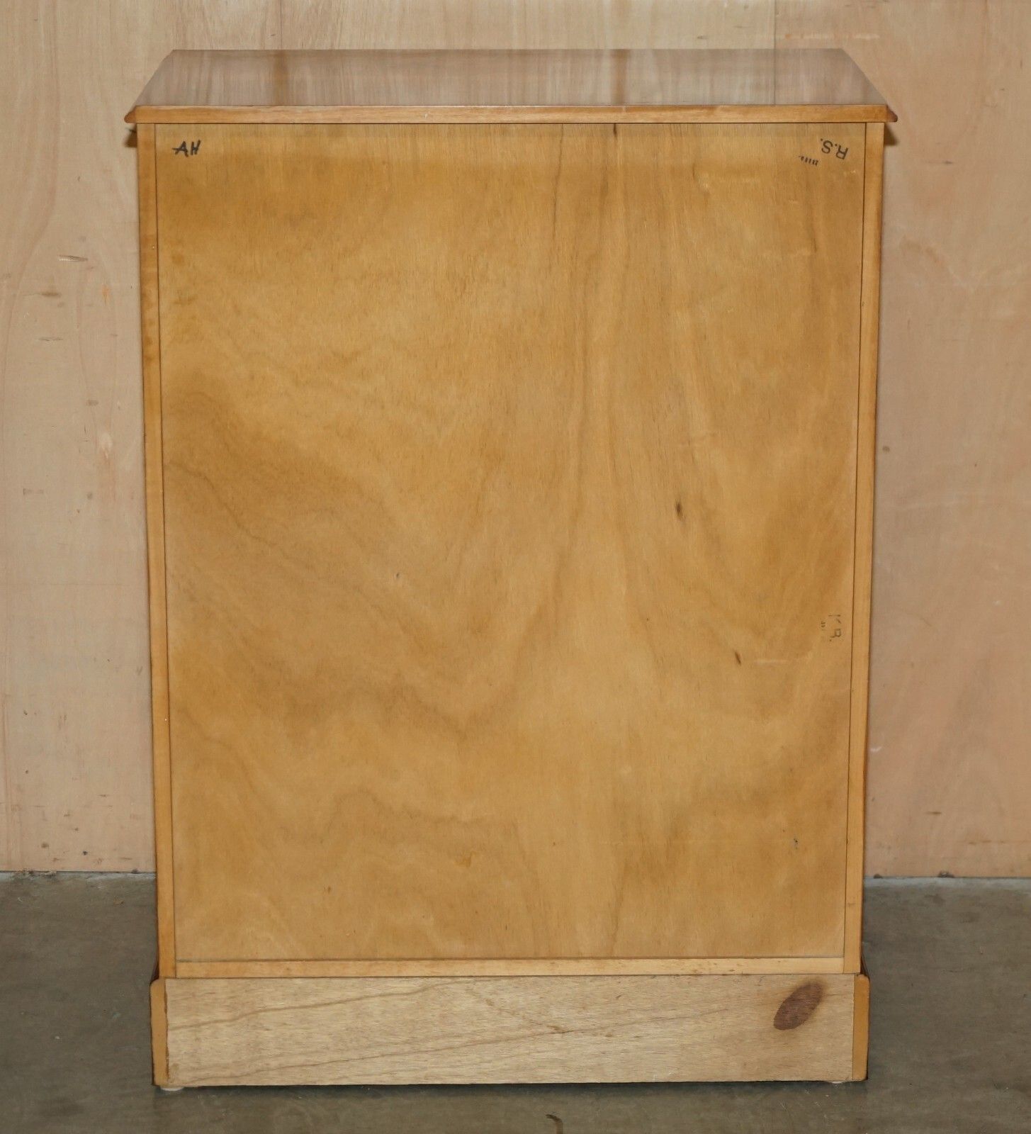 photo for sale Pair Of Very Large 110cm Tall Sheraton Revival Burr Walnut Chests Of Drawers