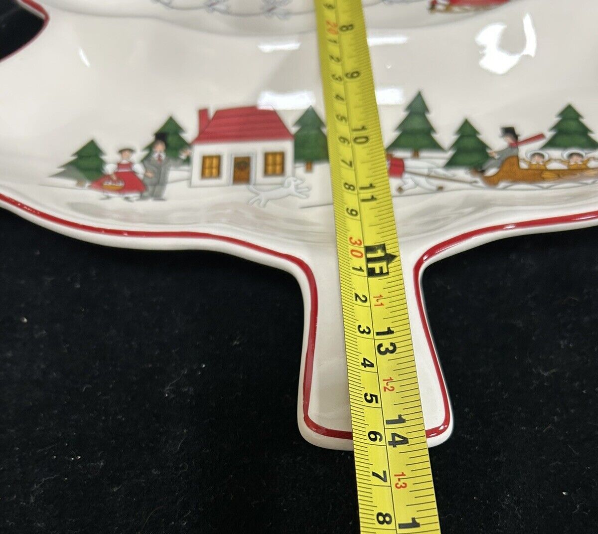 Mason's Christmas Village Christmas Tree Serving Dish Vgc 14ins photo buy