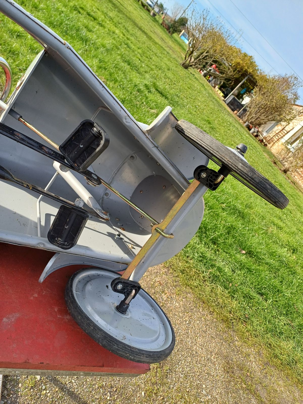 Metal Pedal Car photo vintage