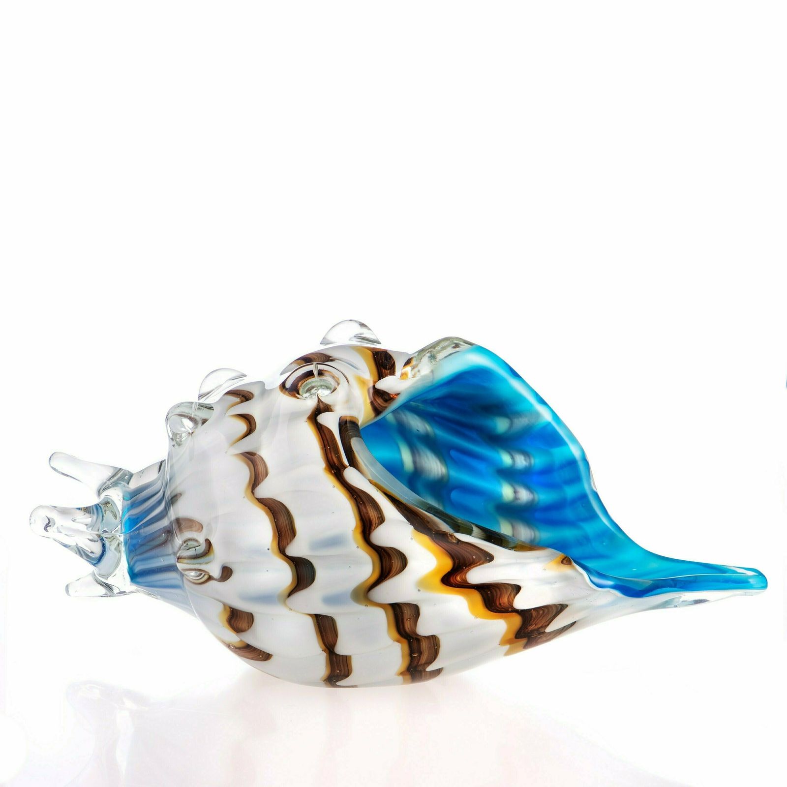 Exclusive Glass Seashell Figurine In Murano Style Made By Hand In The Style Of Venetian Murano Glass