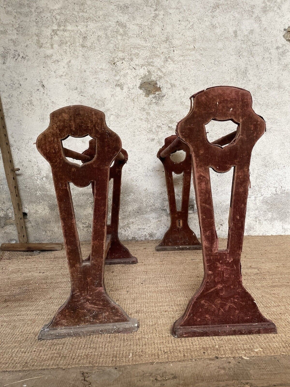 photo furniture Antique 19th C. French Saddle Rack. Freestanding Large Towel Clothes Rail .