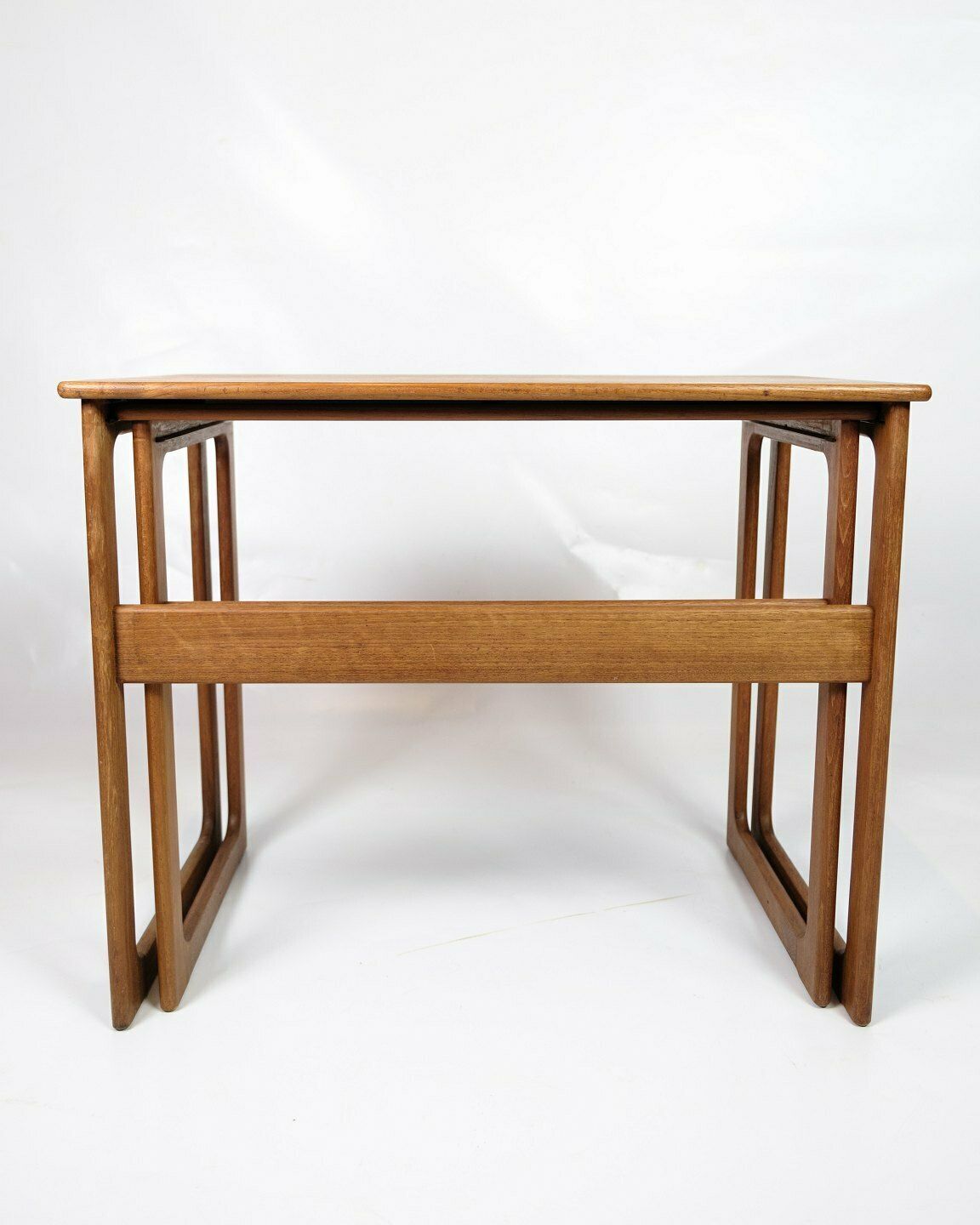 Set Of 2 Nesting Tables Model 219 In Teak  By Johannes Andersen & Illum Wikkelsø For Cfc Silkeborg From 1960s photo vinterior