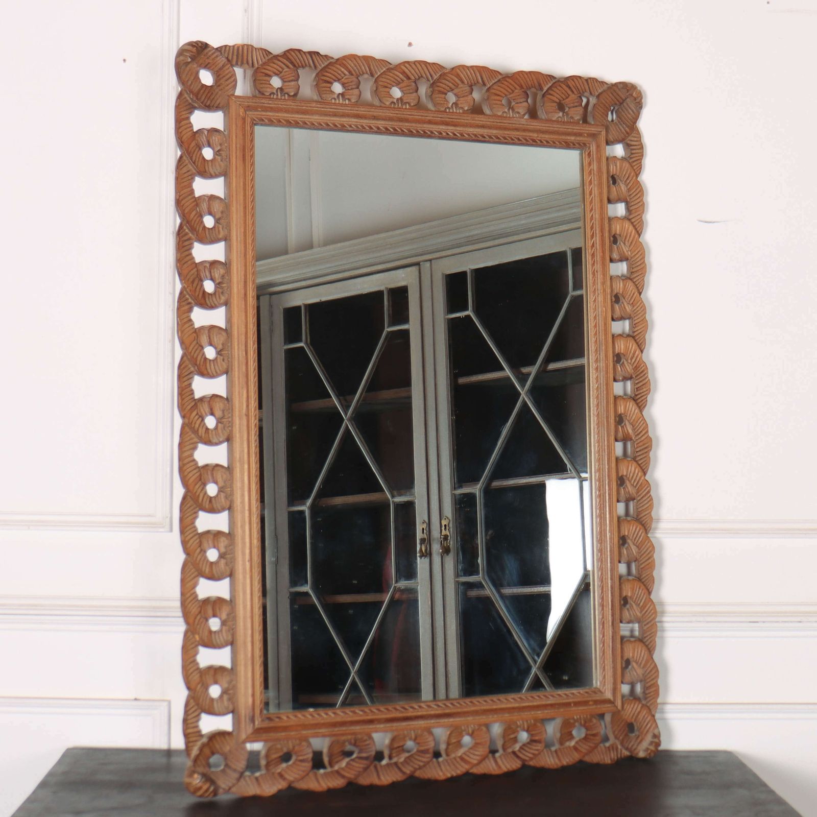 Spanish Carved Pine Mirror, 1920s