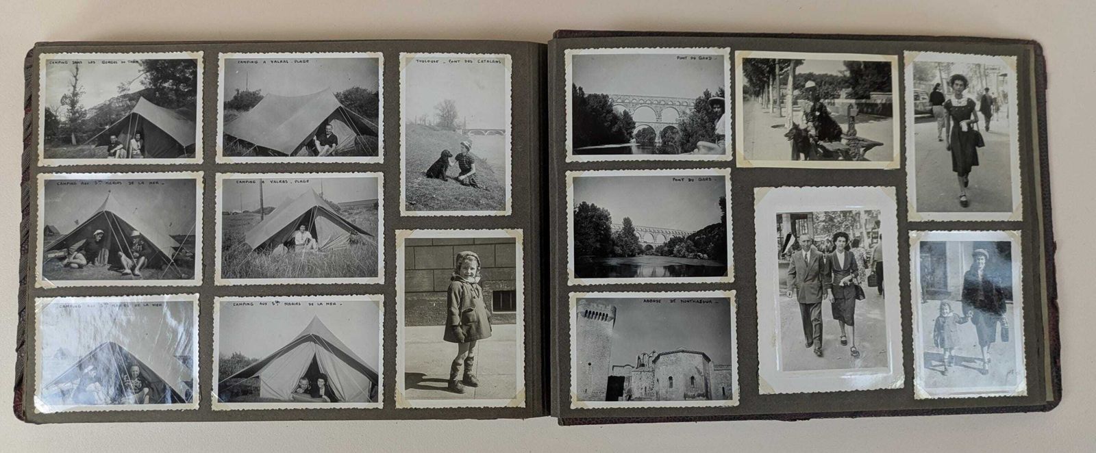 photo furniture Vintage French 370 Photo Album With 370 Black And White Photographs, Original 1940s Ephemera From France