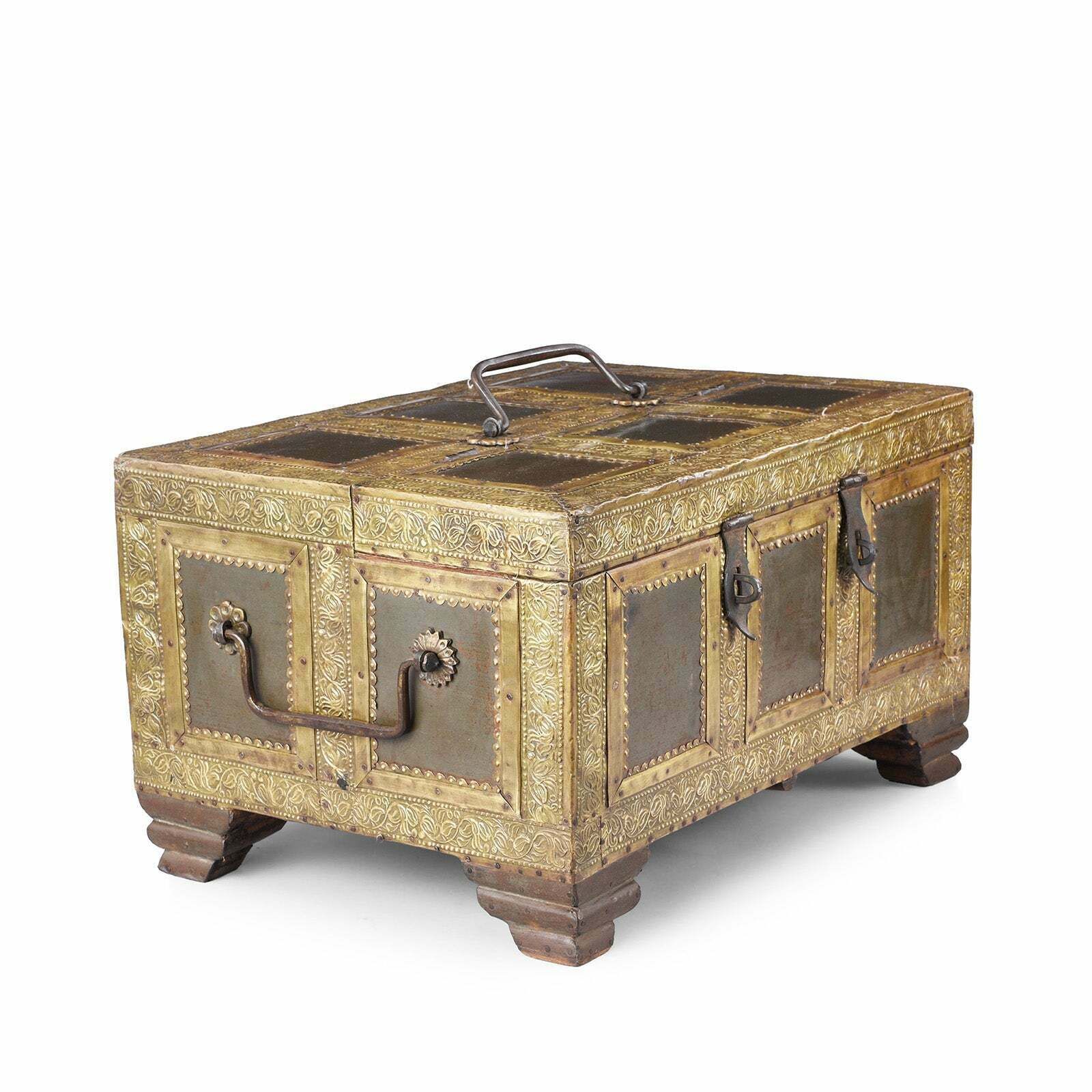Antique Indian Marwari Trousseau Box, 19th Century