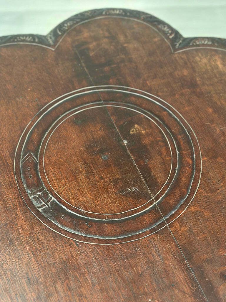 Carved Oak Antique Occasional Table By Walter Carter Harrod’s photo Furniture