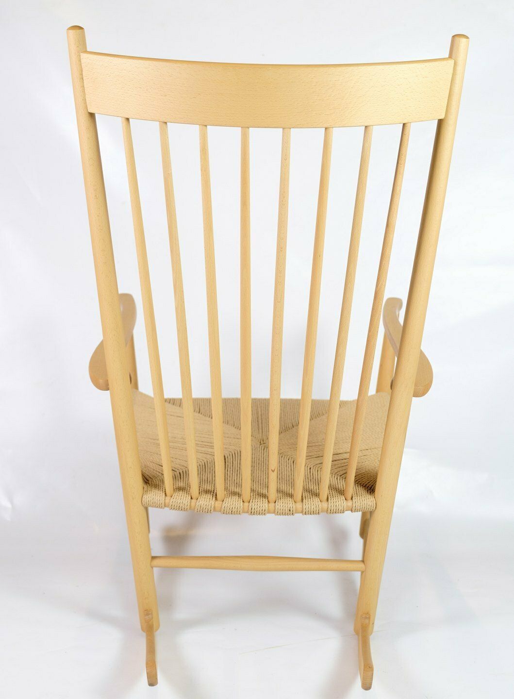 Rocking Chair Model J16 In Beech Wood & Envelope Braid By Hans J. Wegner For Fdb Furniture photo vinterior