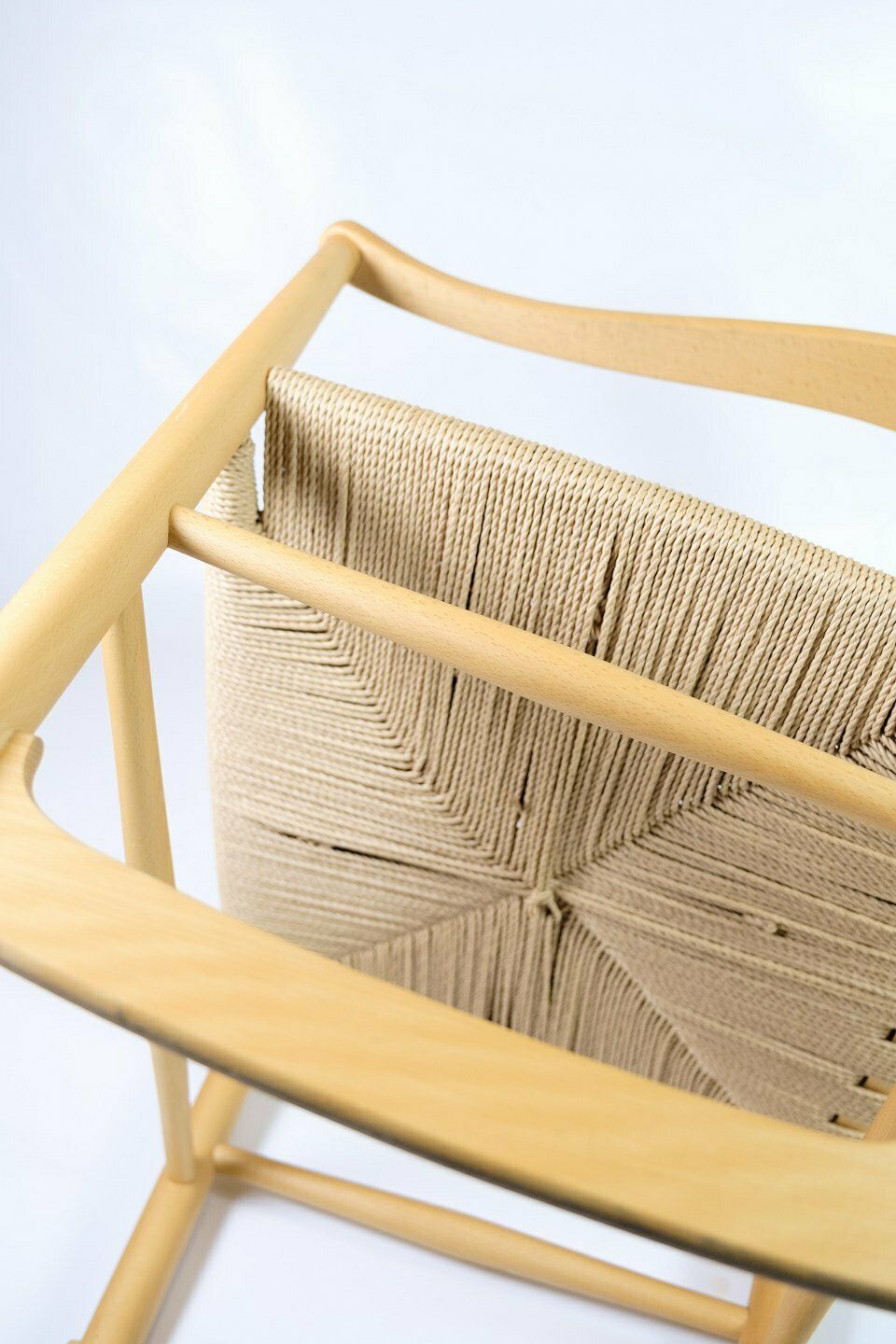 Rocking Chair Model J16 In Beech Wood & Envelope Braid By Hans J. Wegner For Fdb Furniture photo buy