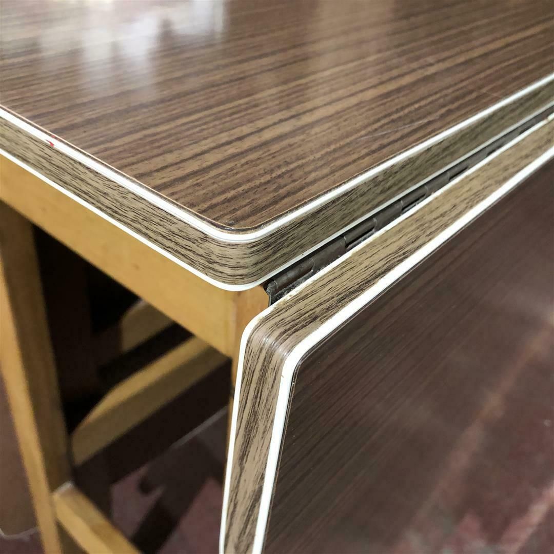 Mid Century Extending Kitchen Dining Table Beech Wood With Formica Top 1960s photo furniture