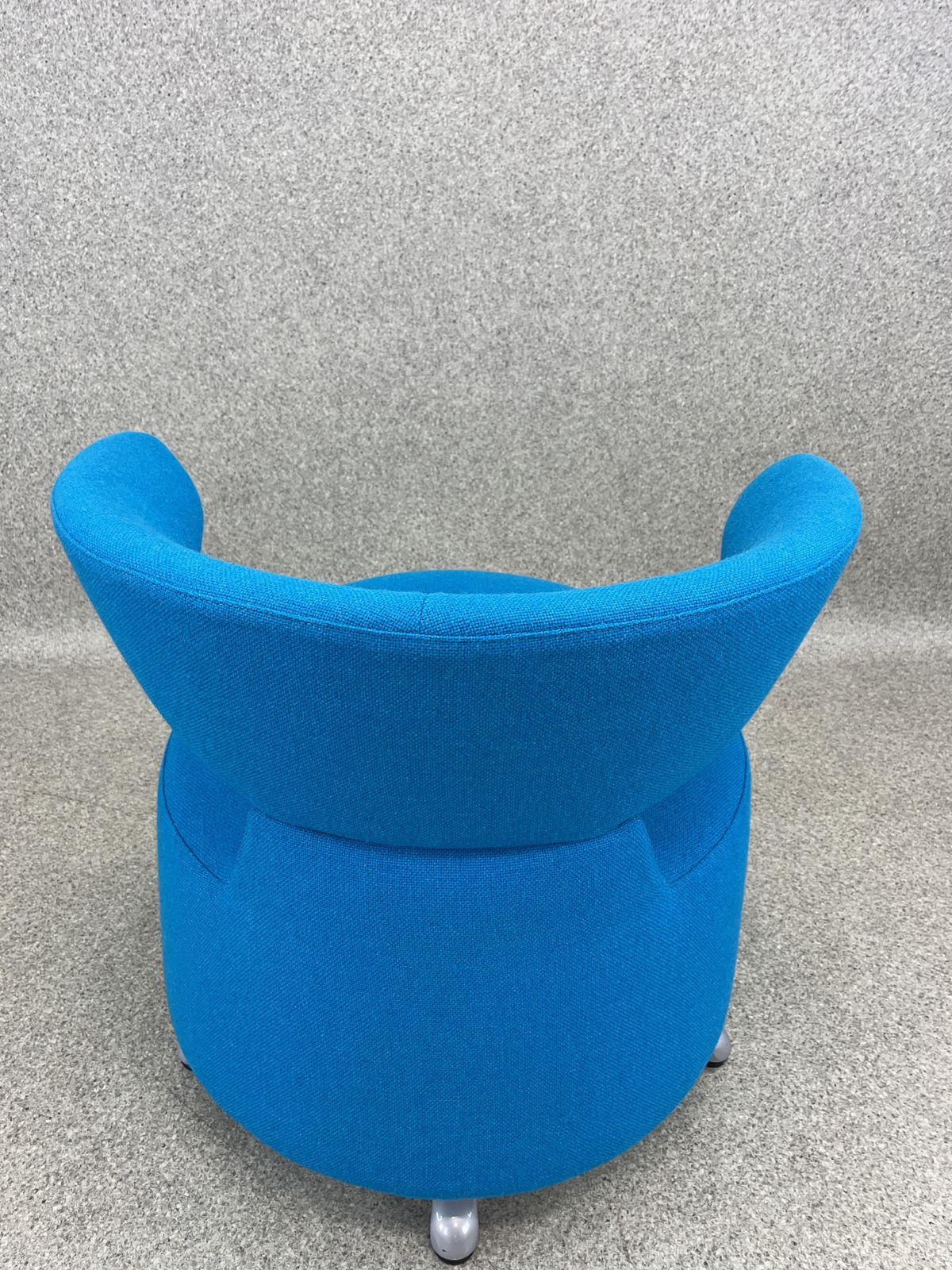 Cassina Biki Swivel Armchair Blue By Toshiyuki Kita photo vintage