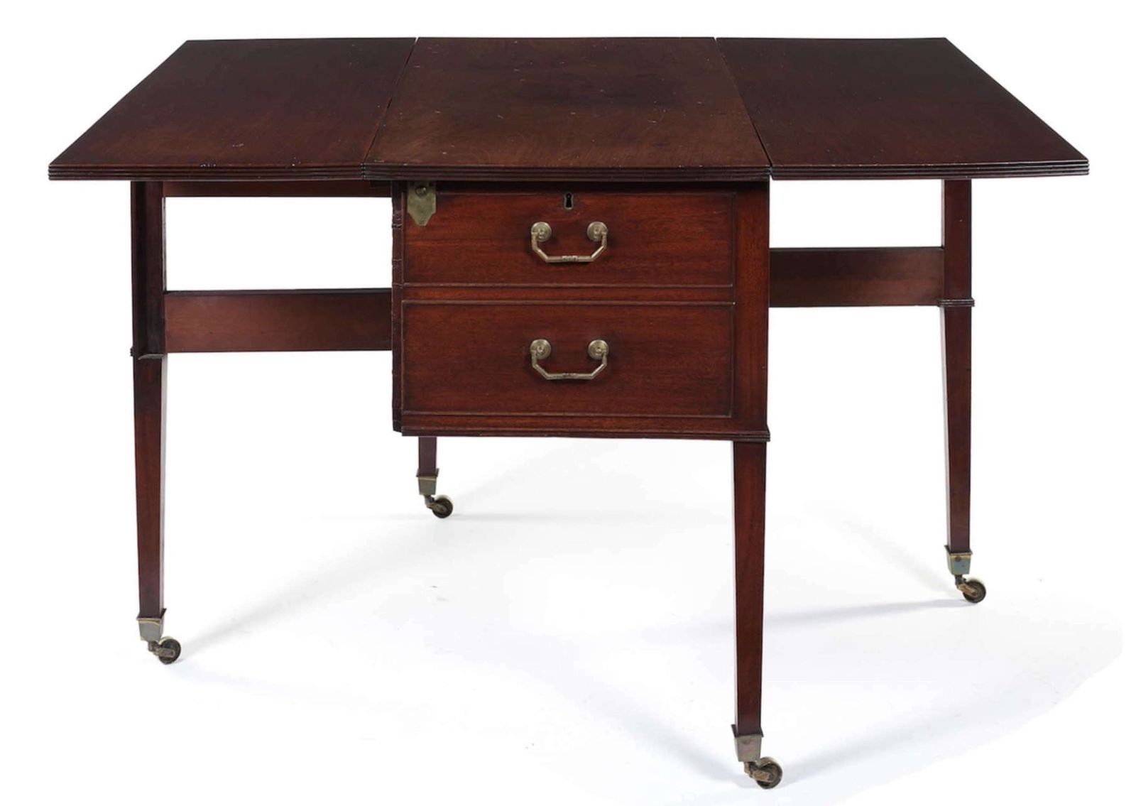 Rare George III Mahogany Metamorphic Cellarette Table photo vintage