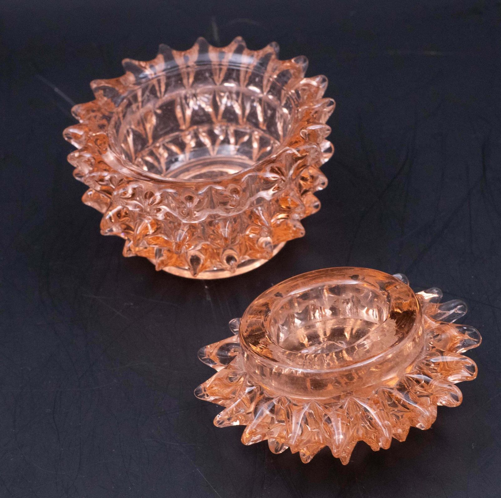 Rare Orange Ercole Barovier Rostrato Murano Glass Vase For Barovier & Toso photo 680.0
