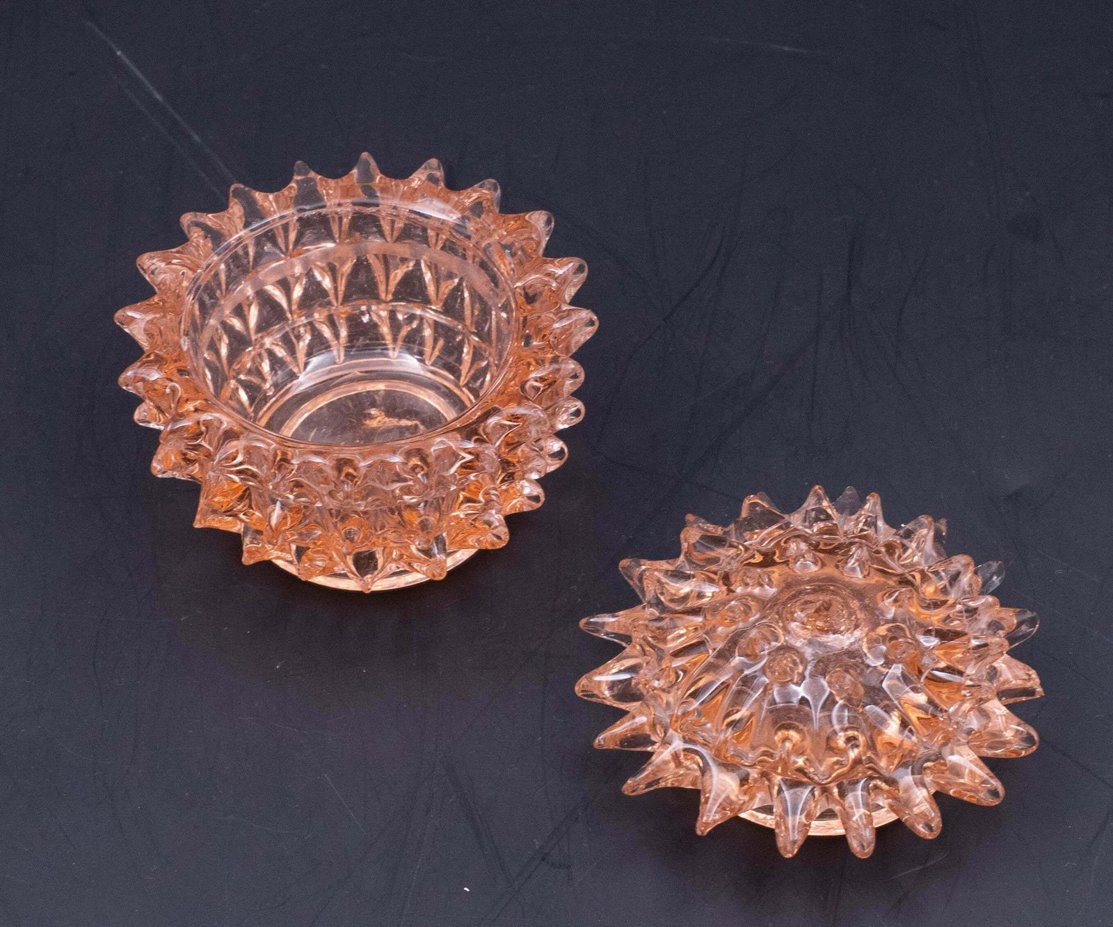 Rare Orange Ercole Barovier Rostrato Murano Glass Vase For Barovier & Toso photo vintage