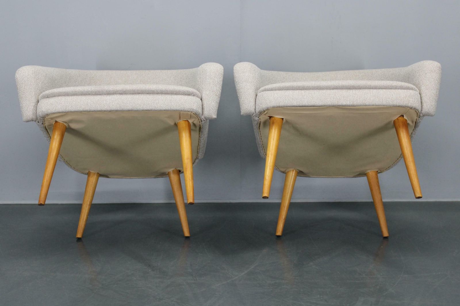 photo vinterior 1960s Pair Of Restored Shell Chairs, Czechoslovakia