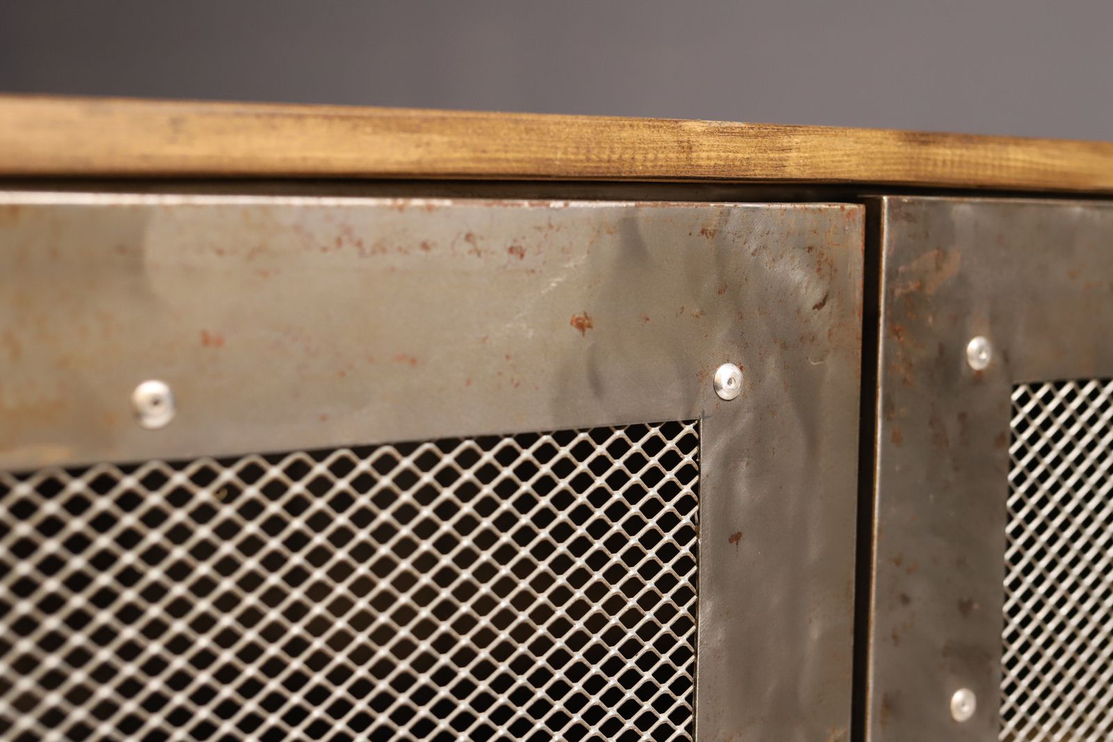 photo furniture Industrial Iron Cabinet From The 1950s, Czechoslovakia