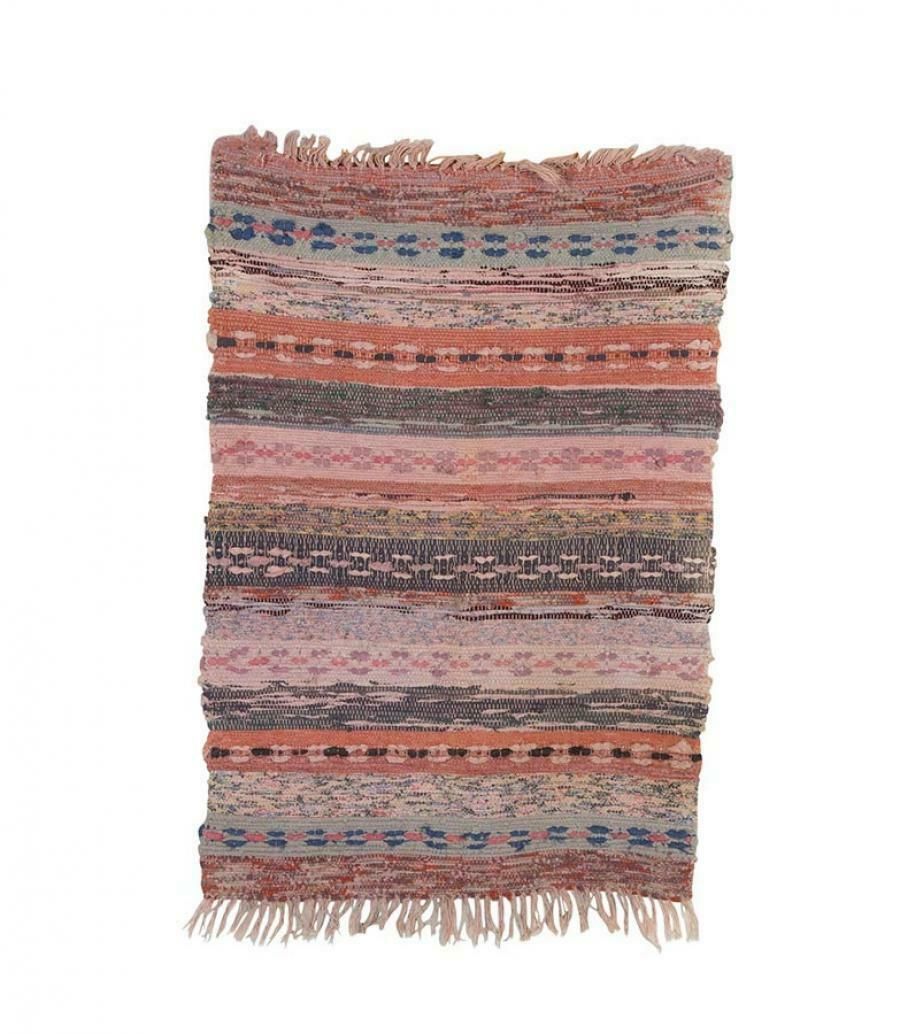 20th Century Traditional Swedish Cotton Rag Rug