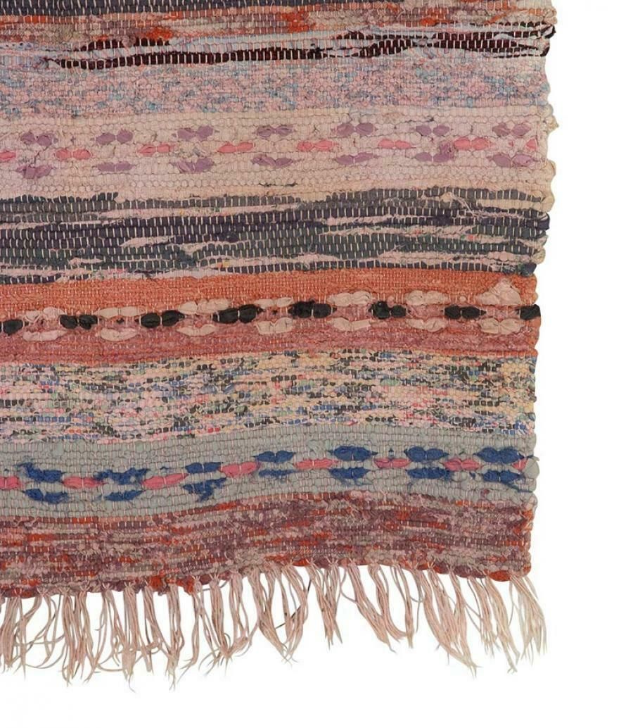 20th Century Traditional Swedish Cotton Rag Rug photo furniture