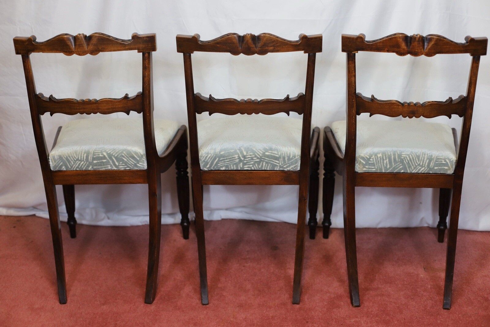Beautiful Set Of Six Regency Rosewood Dining Chairs photo 1495.0