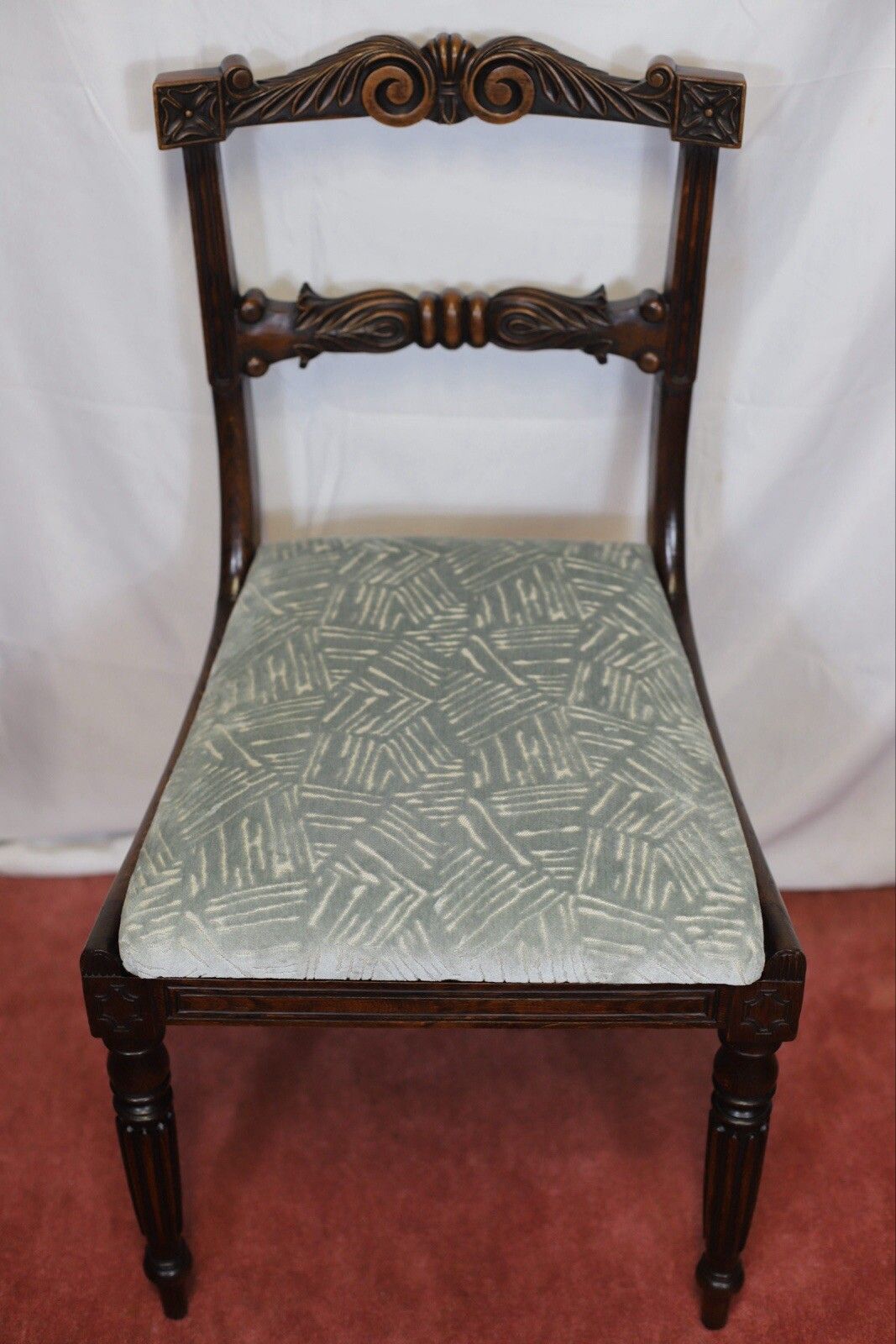 Beautiful Set Of Six Regency Rosewood Dining Chairs photo buy