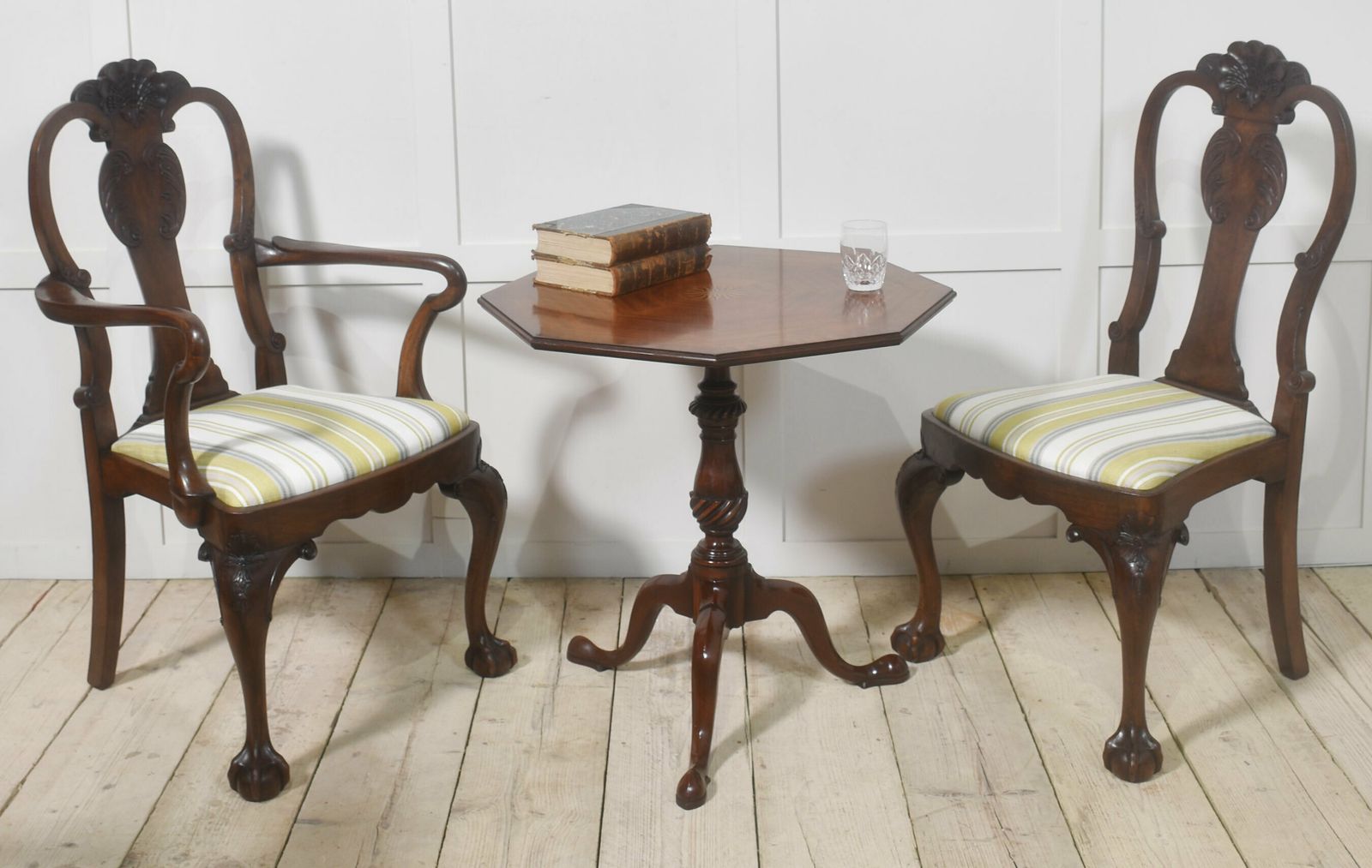 Pair Of Inlaid Mahogany Tripod Tables photo furniture