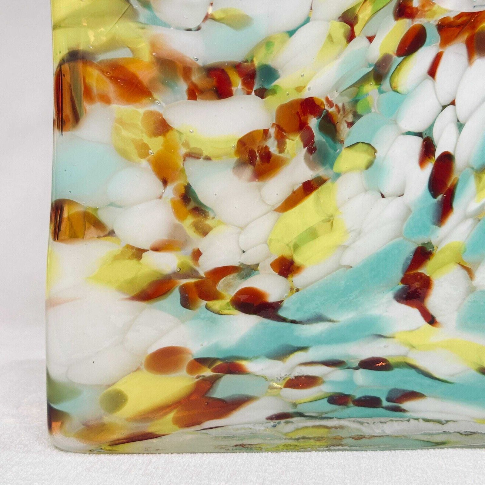 Vintage Murano Glass Purse Vase   Italian Art Glass Sculpture photo vintage