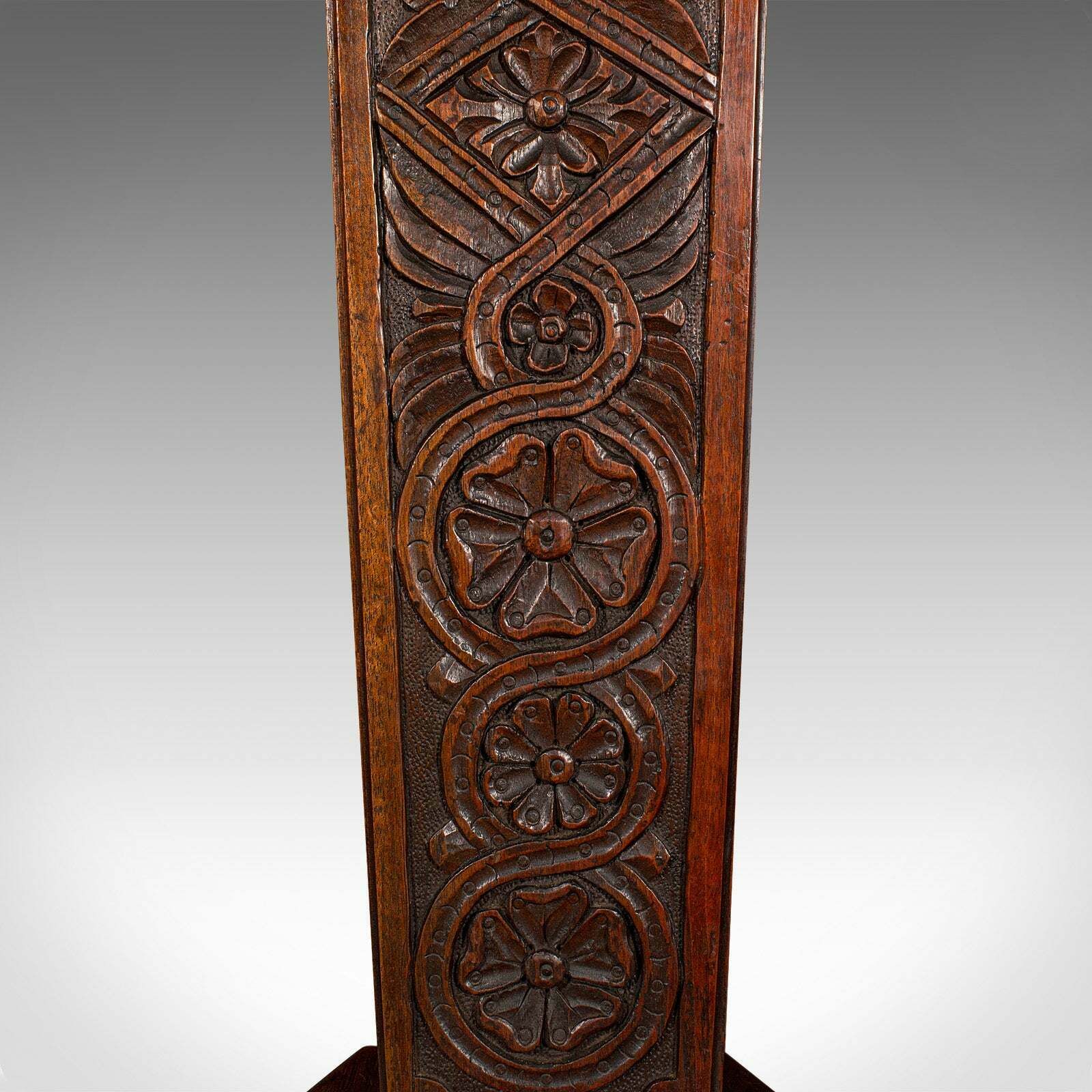 Antique Spinning Chair, English, Carved, Work Stool, Seat, Victorian, Circa 1880 photo vintage