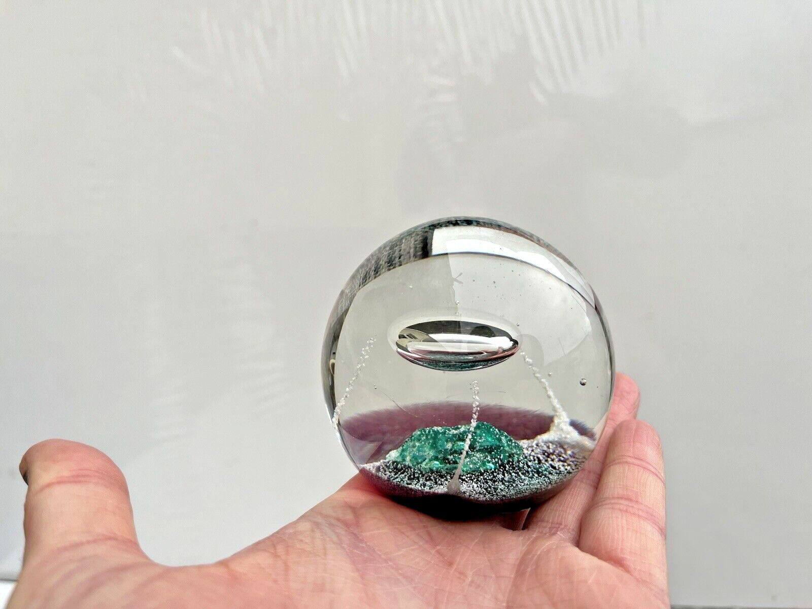 C1986 Caithness Glass Limited Edition 750 Star Ship C. Terris Paperweight Ct 445 photo for sale