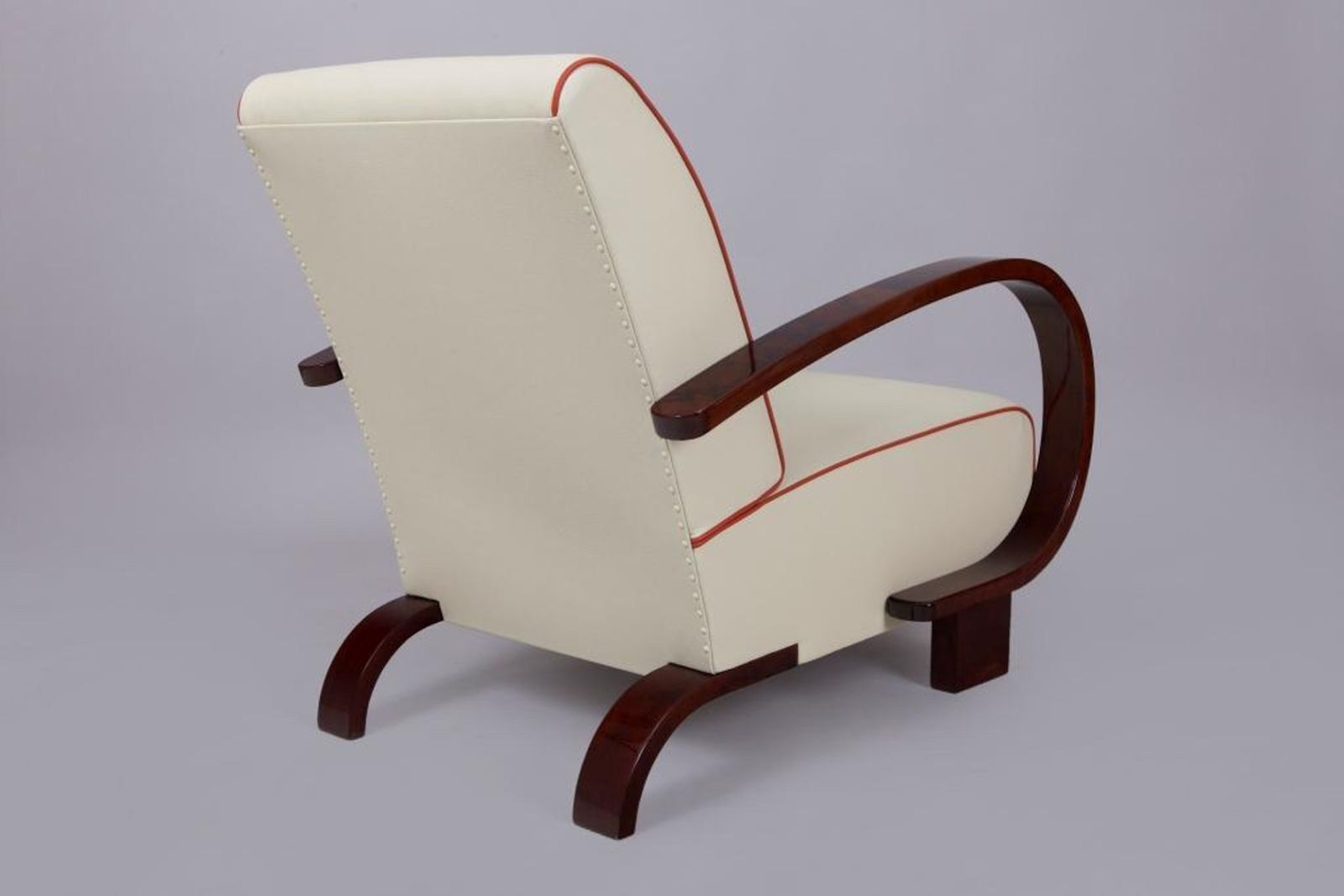 Restored Art Deco Armchair, Walnut, New Upholstery, Czech, 1930s photo buy