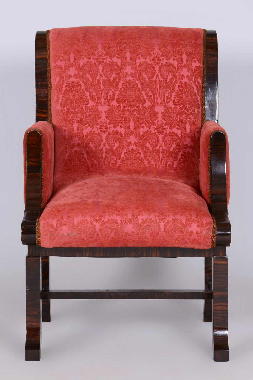 Restored Art Deco Armchair, By Pavel Janák, By Pud, Oak, Czech, 1910s photo 3600.0