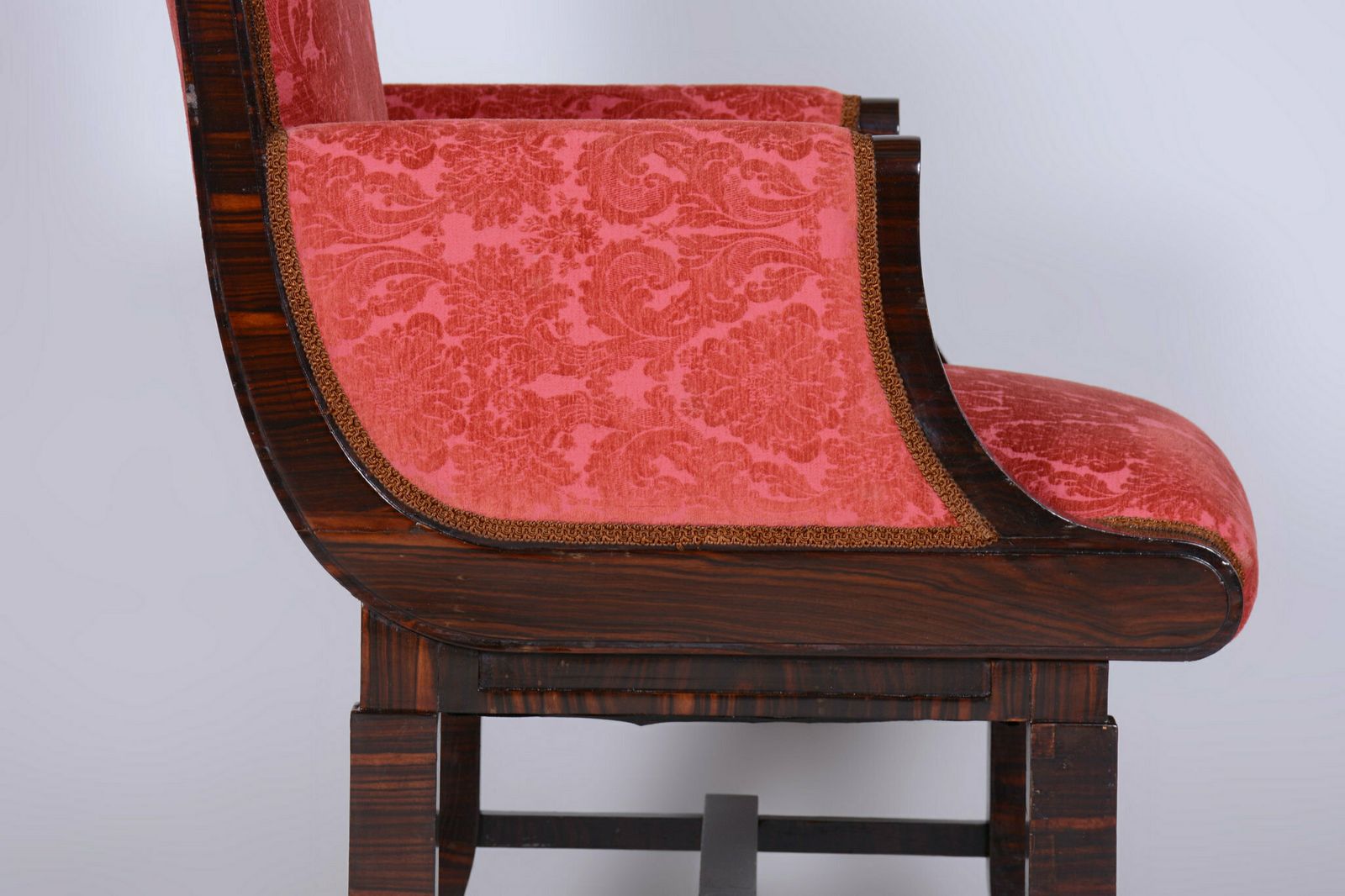 photo furniture Restored Art Deco Armchair, By Pavel Janák, By Pud, Oak, Czech, 1910s