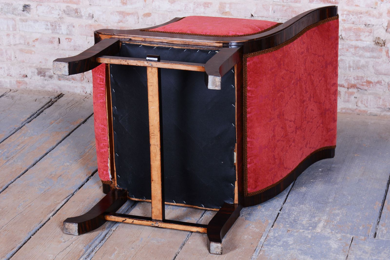 3600.0 Restored Art Deco Armchair, By Pavel Janák, By Pud, Oak, Czech, 1910s photo