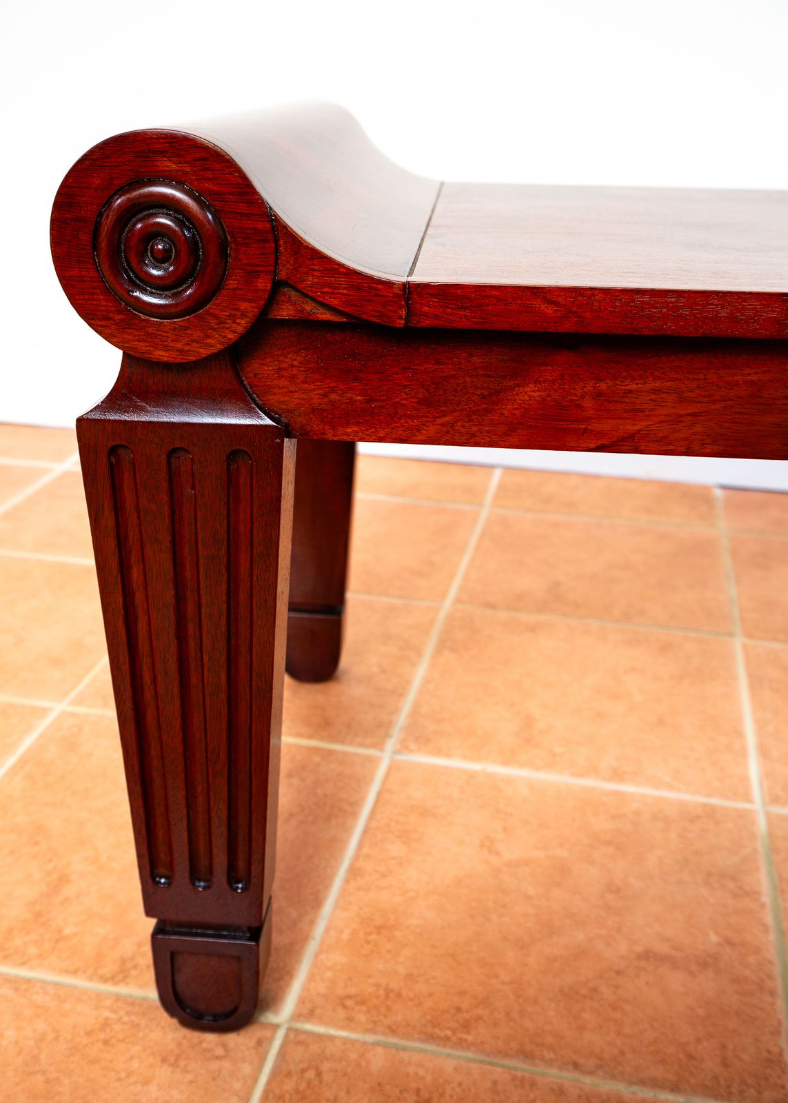 photo buy Mahogany Regency Bench Windo.W Seat Marsh & Tatham Georgian Country House 1820