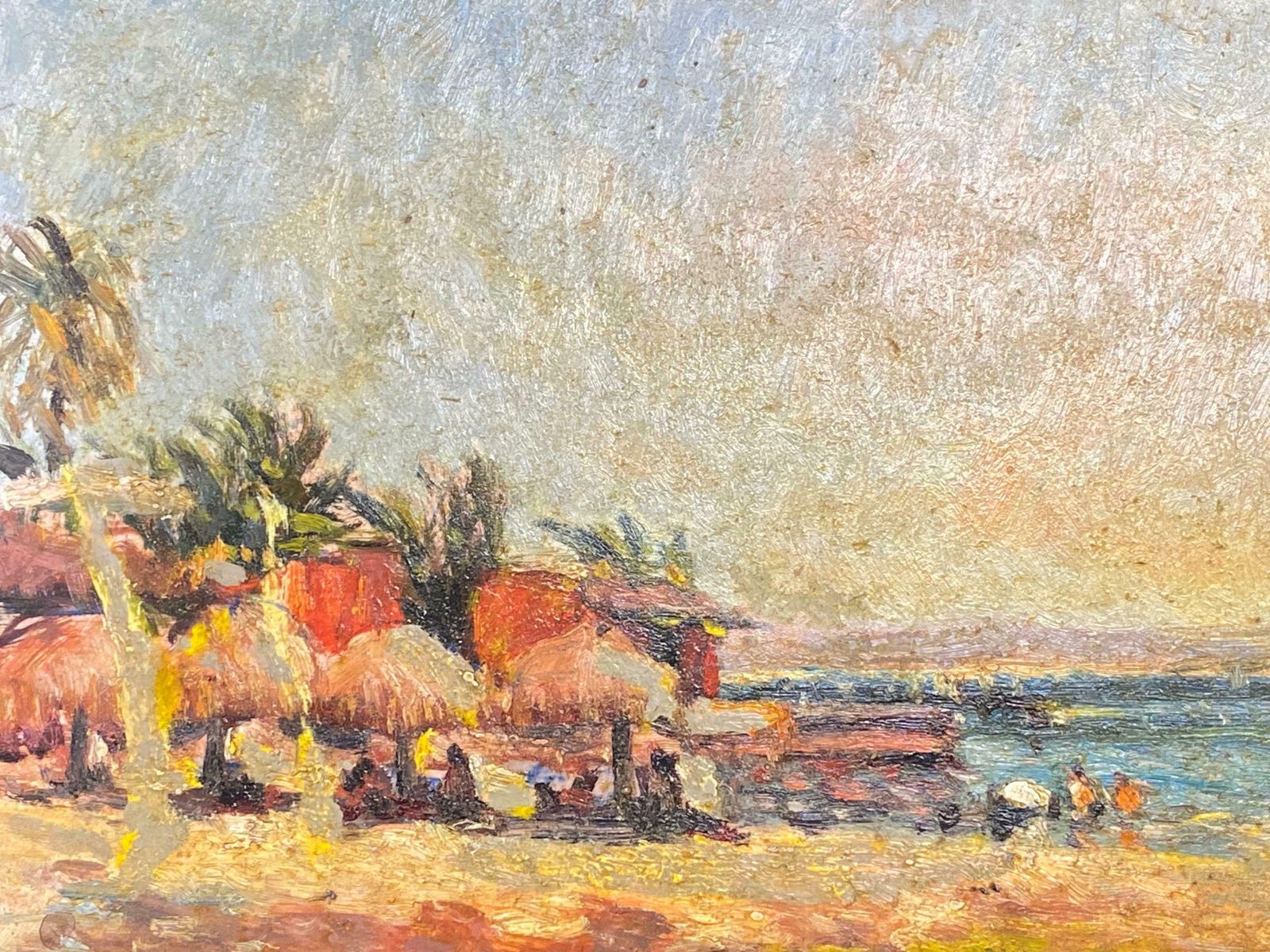 Maurice Mazeiliemaurice Mazeilie French Impressionist Oil   Baya California Landscape photo furniture
