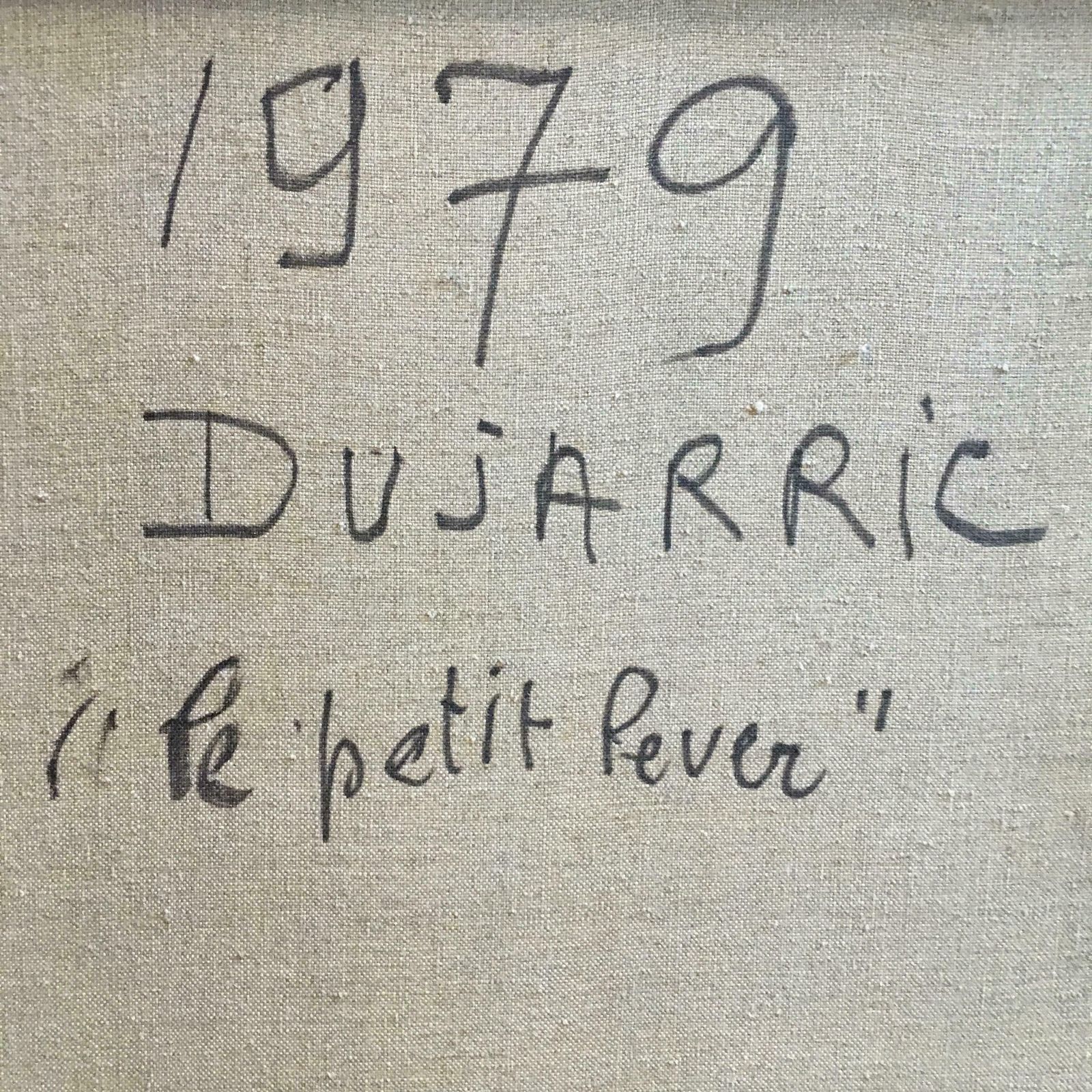 élisabeth Dujarric De La Rivièrehuge 1970s Parisian Nude Portrait Modernist Original Oil Painting Signed1979 photo vintage