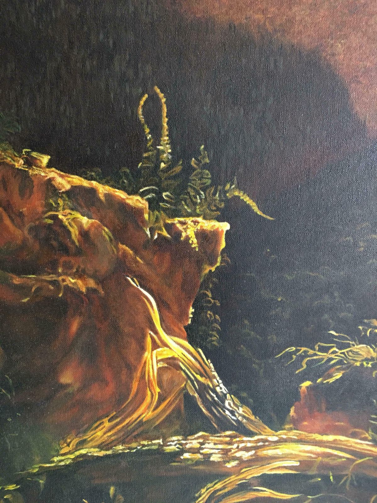 (After) Thomas Colesunrise In The Catskills Huge Oil Paintingc. 2000 photo for sale