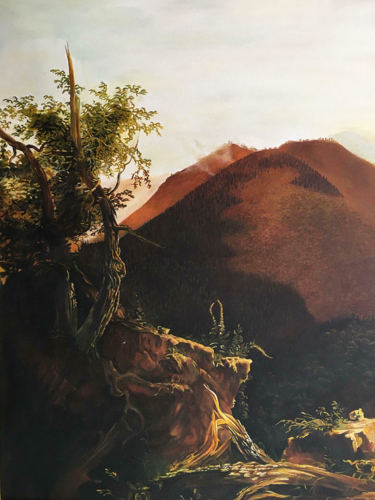 (After) Thomas Colesunrise In The Catskills Huge Oil Paintingc. 2000 photo buy
