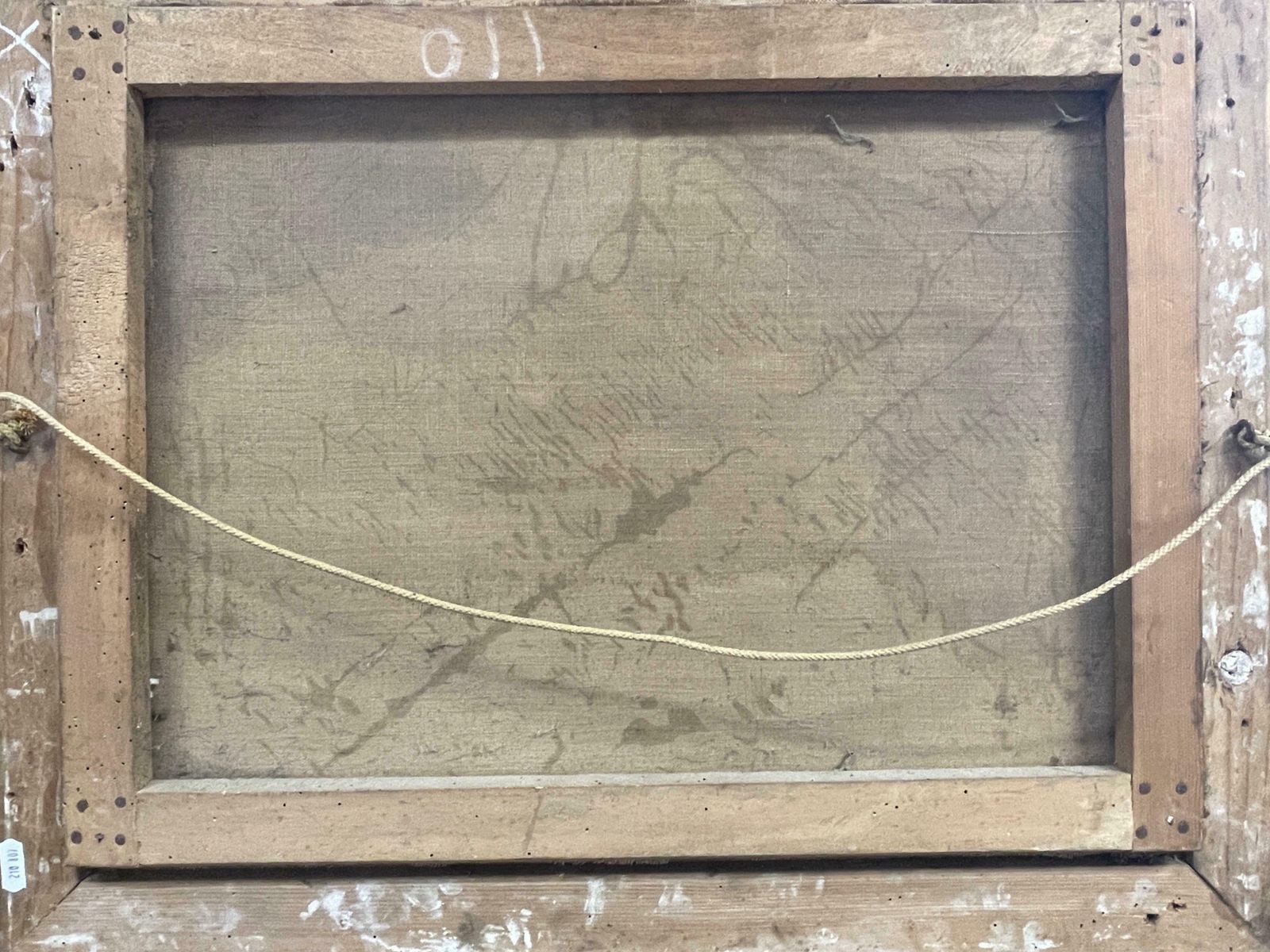 photo furniture 19thc Frenchharvest Workers Loading Hay Cart In Summer Fields, 19th Century French Oil 19th Century