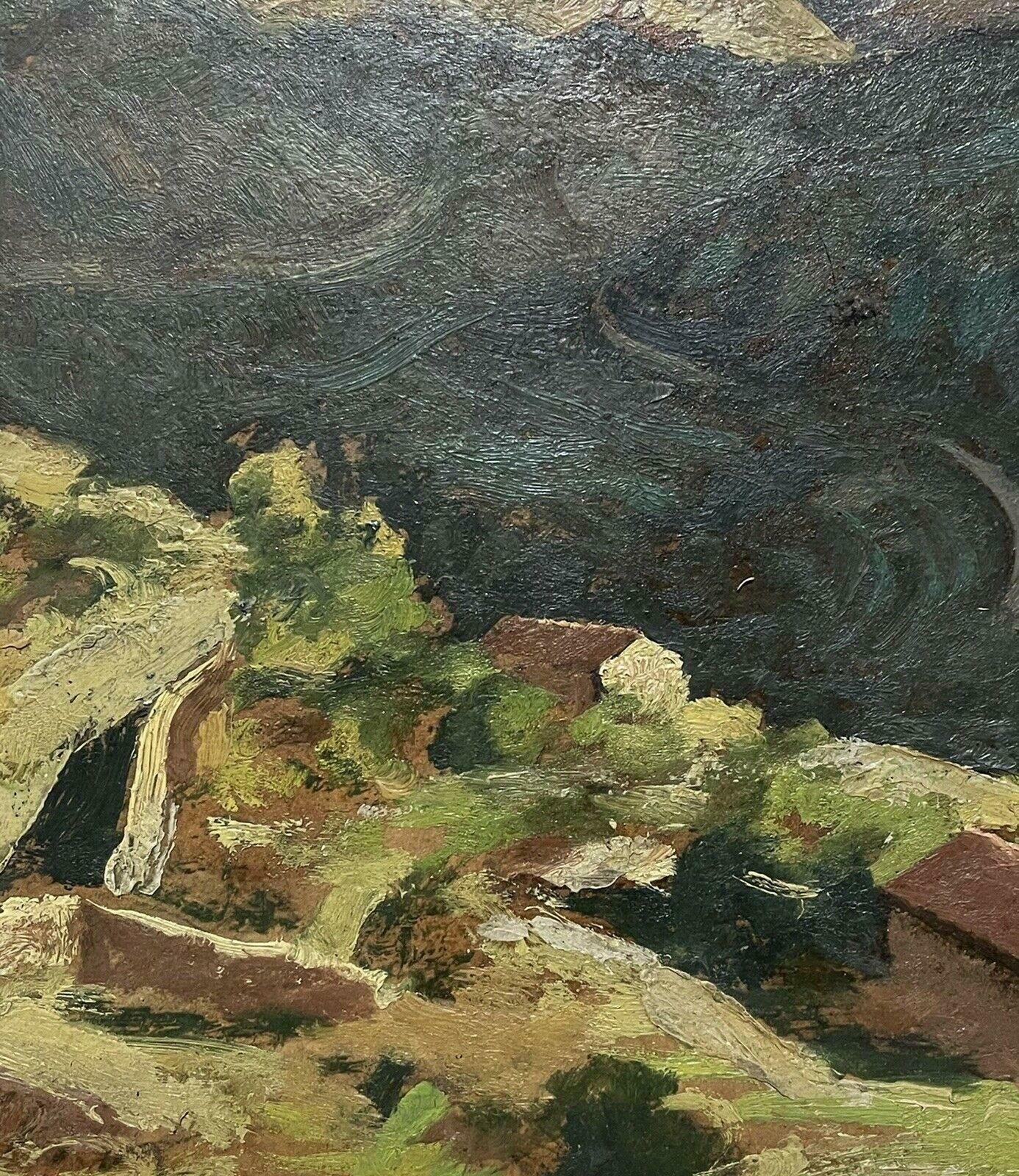 Paul Bretpaul Bret (1902 1956) Large Impressionist Oil Greek Landscape Atmosphericmid 20th photo 1226.0