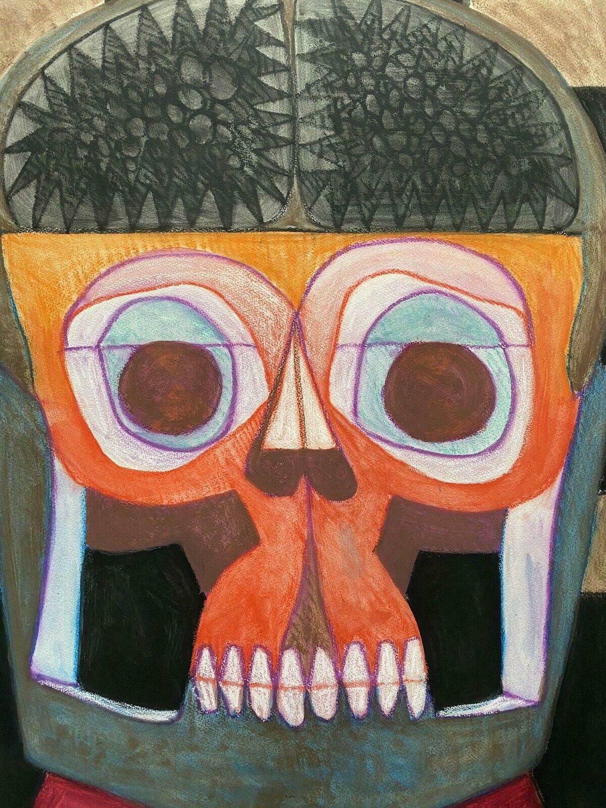 Claude Lagoucheclaude Lagouche (1943 2020) Orignal 1970's French Psychedelic Abstract Paintingc. 1970's photo furniture