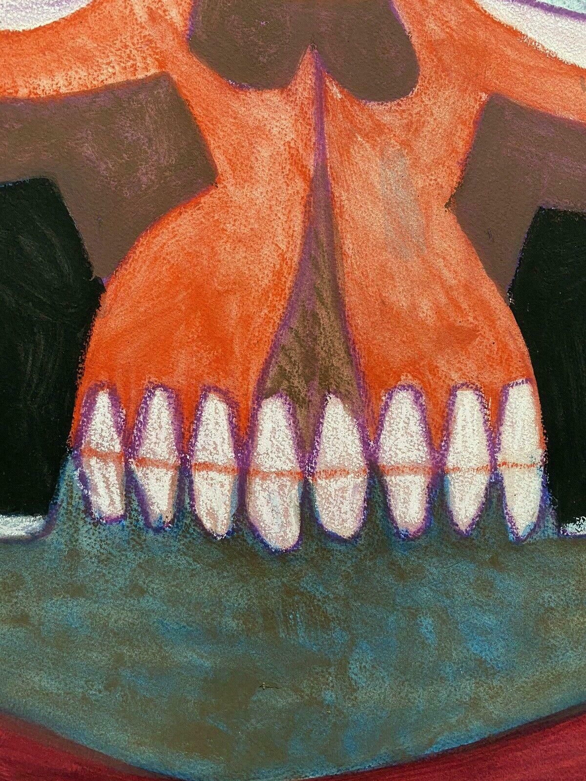 Claude Lagoucheclaude Lagouche (1943 2020) Orignal 1970's French Psychedelic Abstract Paintingc. 1970's photo vinterior