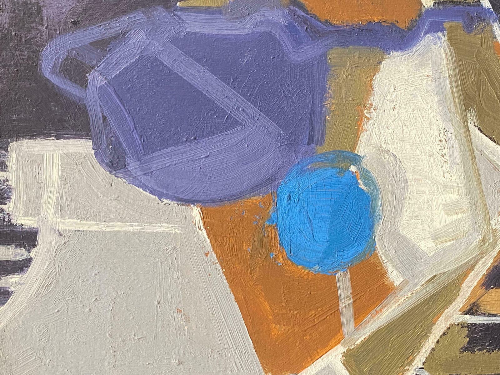 Elisabeth Hahn20th Century German Modernist Oil Painting Still Life Objects In Color20th Century photo furniture
