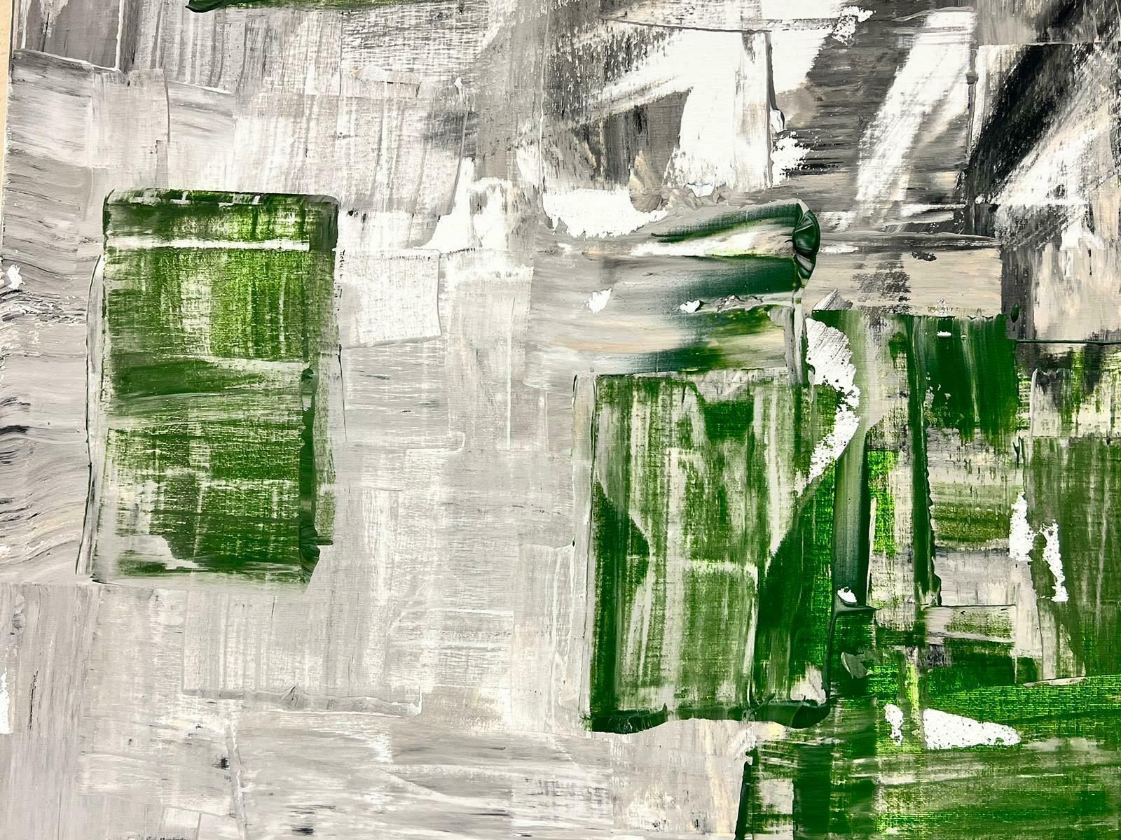 Robert Somertongreen Black White Grey Huge British Expressionist Abstract Original Paintingc. 2023 photo 1532.0