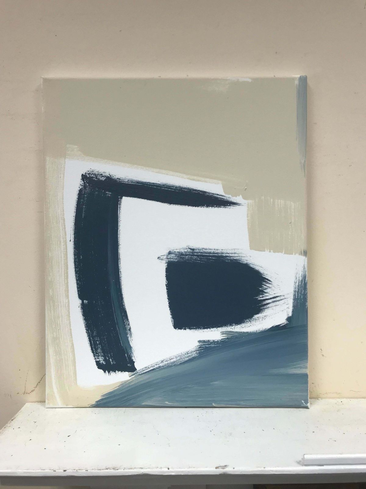 Robert Somertonstunning British Abstract Original Paintingc. 2022 photo furniture