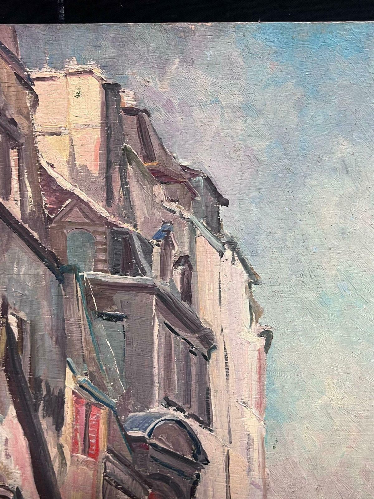 Regine Davidmid 20th Century 1950's French Post Impressionist Oil View Of Notre Dame Paris1950's photo 761.0